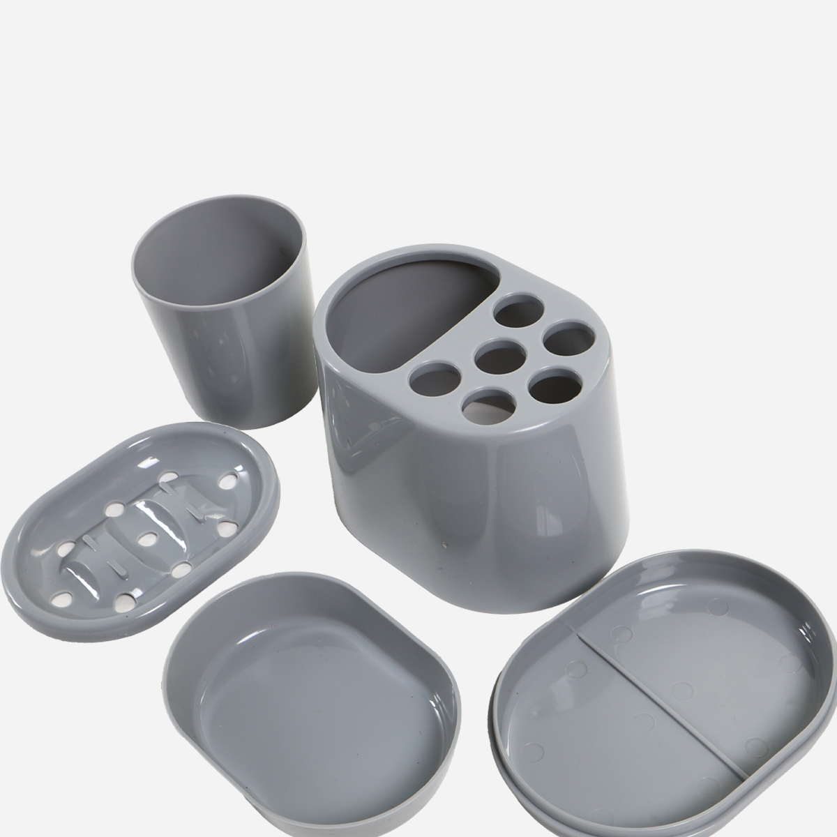 Hosh 5-in-1 Bathroom Kit – Gray