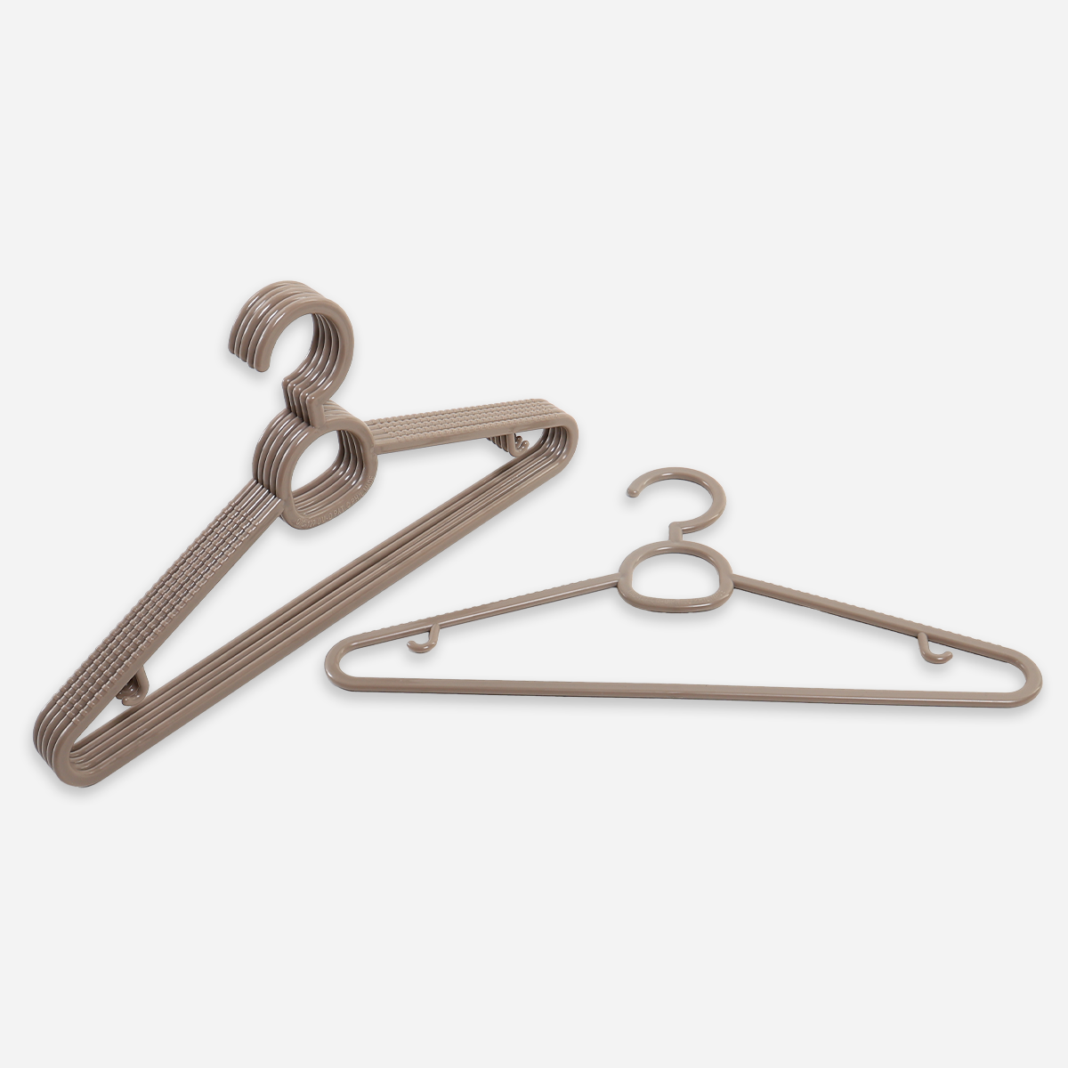 Hosh 6-Piece Slim Hanger Set - Brown