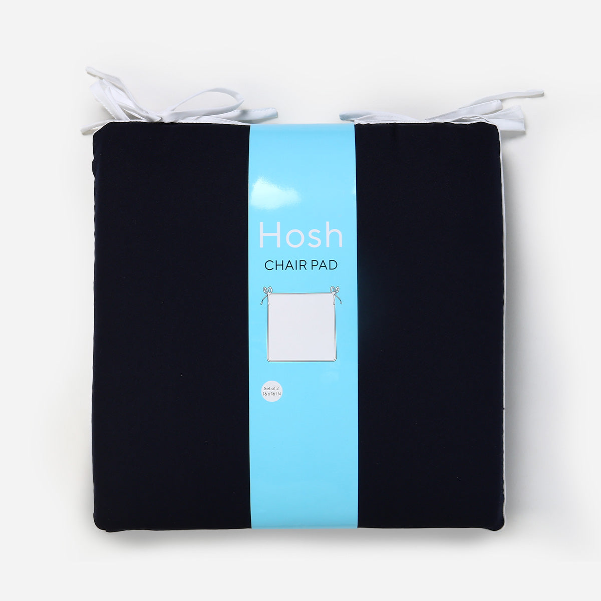 Hosh 2 pieces Chairpad (Navy Blue) - 16x16in