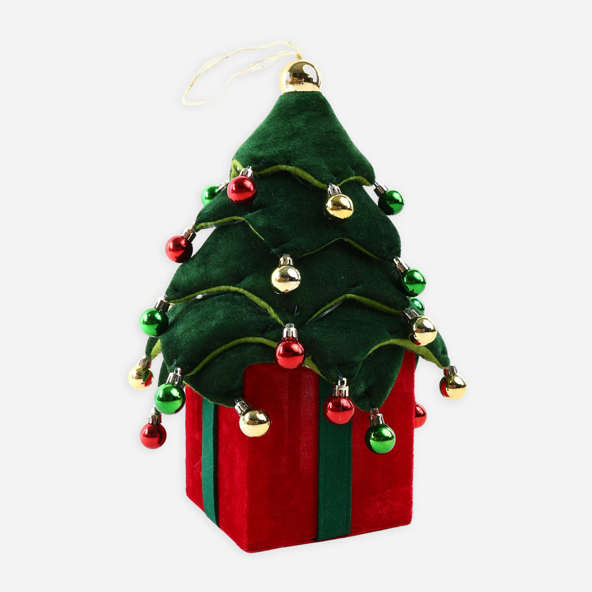 SM Home Collapsible Tree with LED Lights (Red/Green) - 60cm