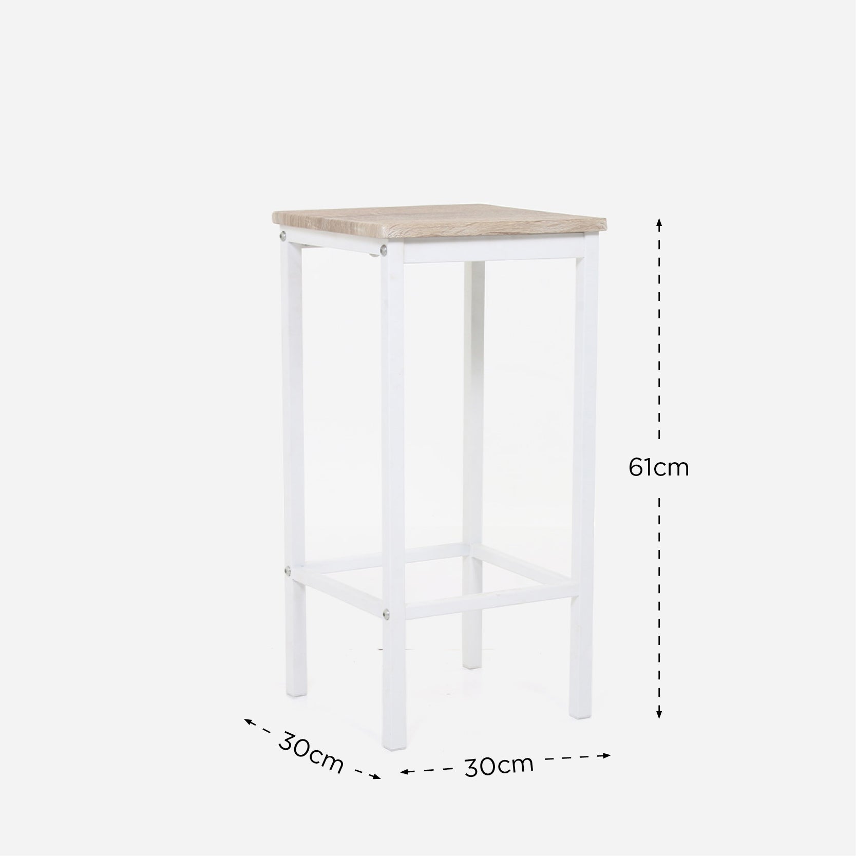 Essential 4-Seater Bar Set - White Oak
