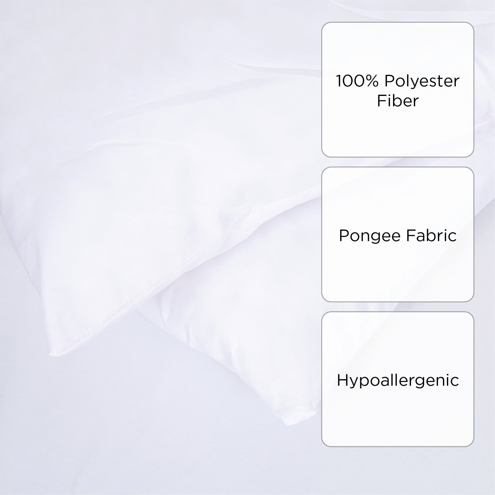 Athena Pillow Pack of Two (White) - 20x30in