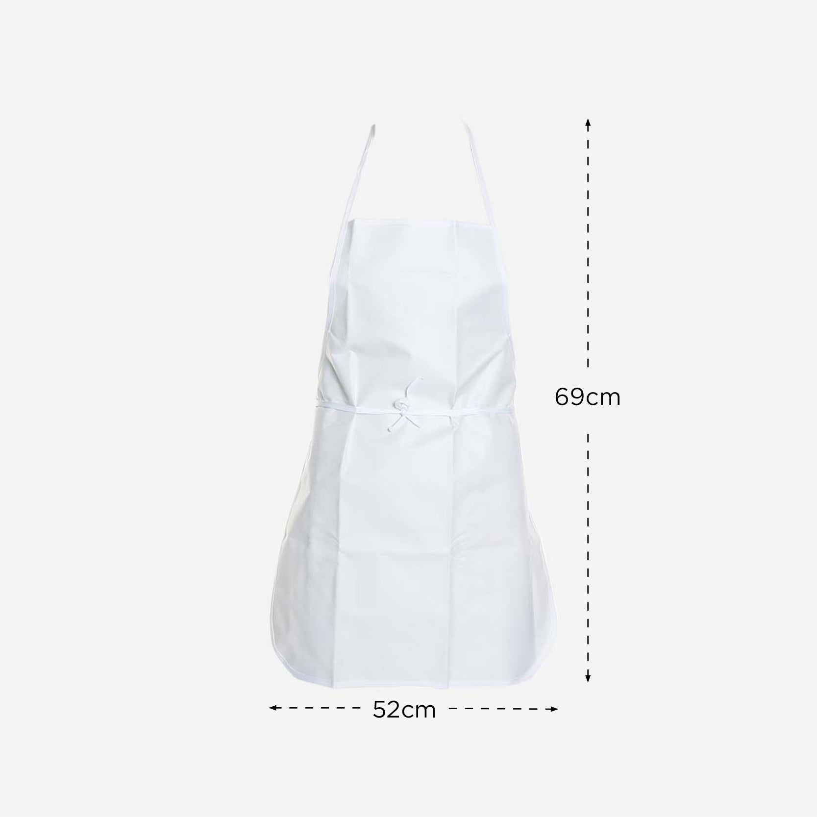 Hosh Polyester Apron (White) - 69x52cm