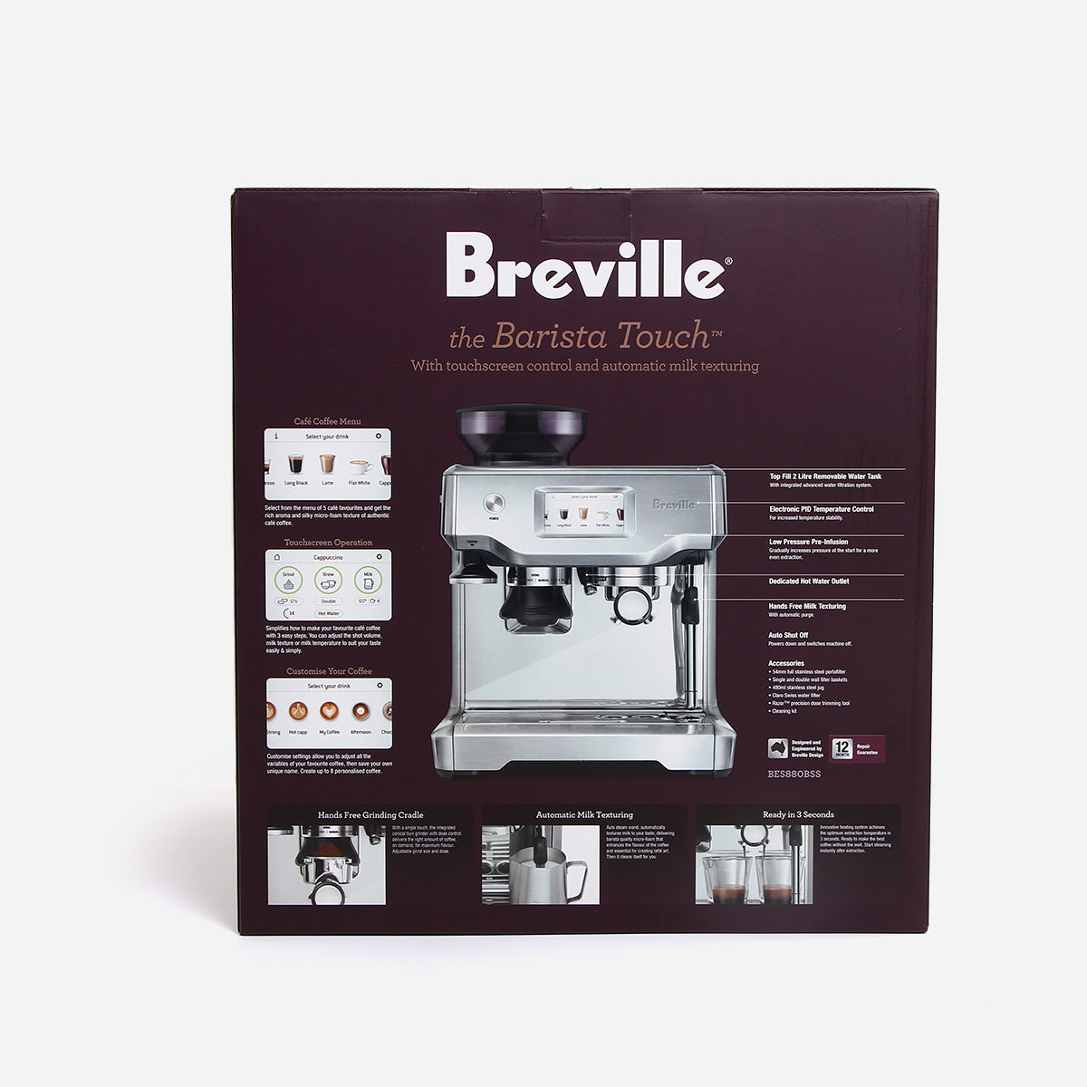 Breville Barista Touch (Silver) - BES880