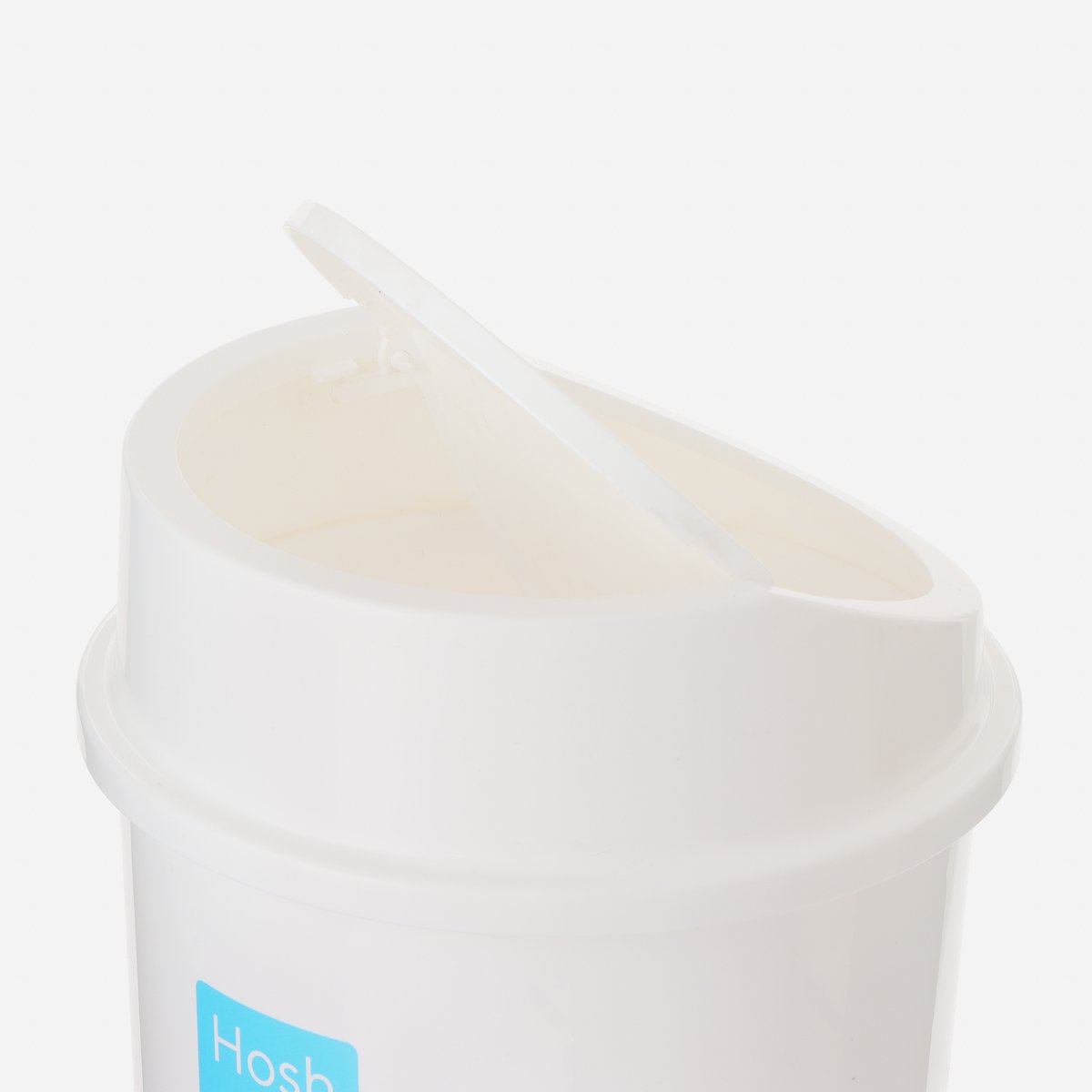 Hosh Round Swing Bin 11L – White