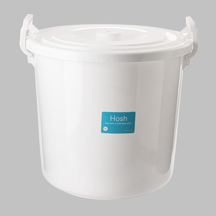 Hosh Pail with Cover 32L – White