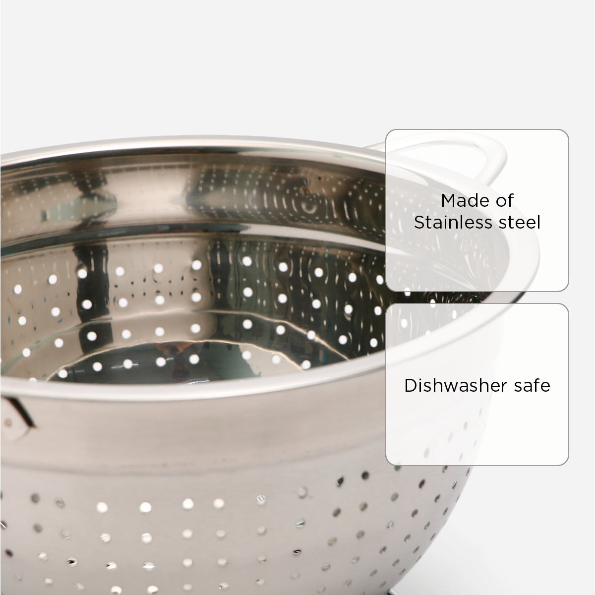 Hosh Stainless Steel Colander With Base 22cm