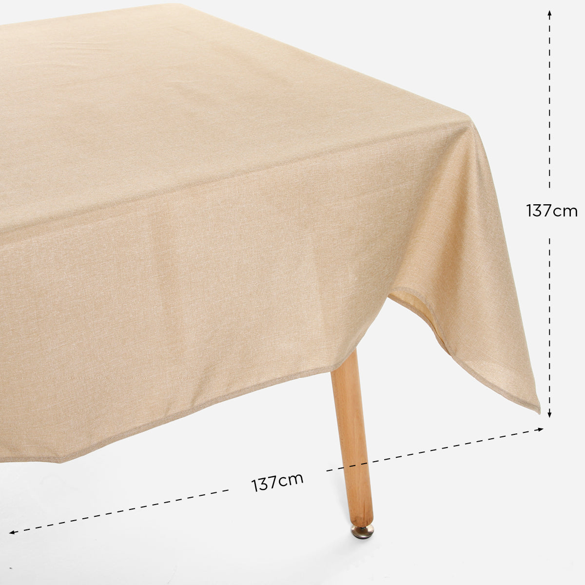 Hosh Fabric Tablecloth (Beige) - 54x54in