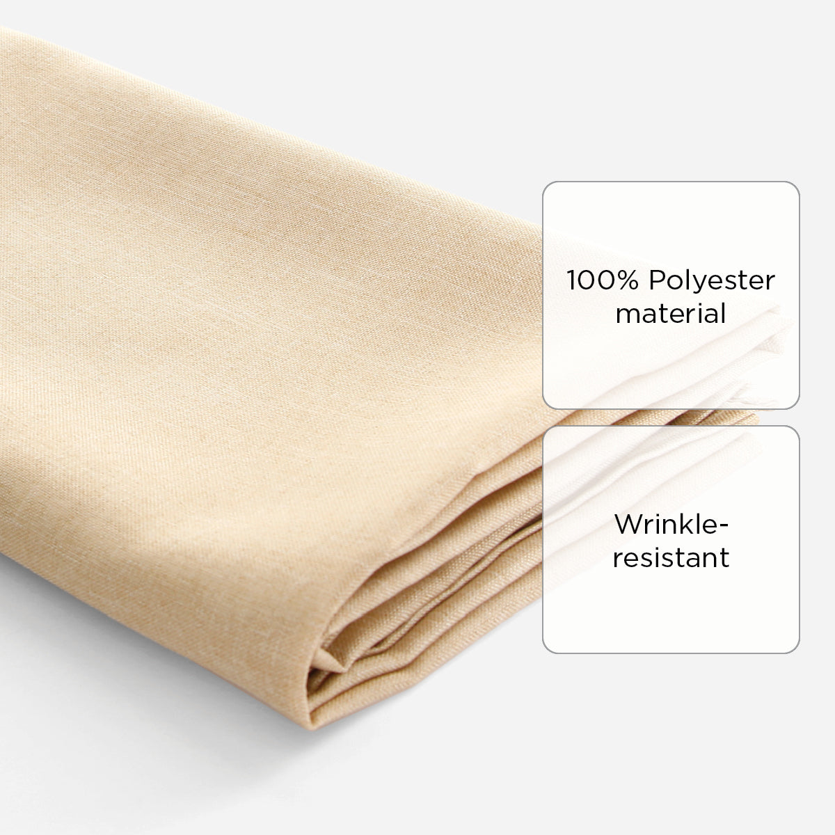 Hosh Fabric Tablecloth (Beige) - 60x104in