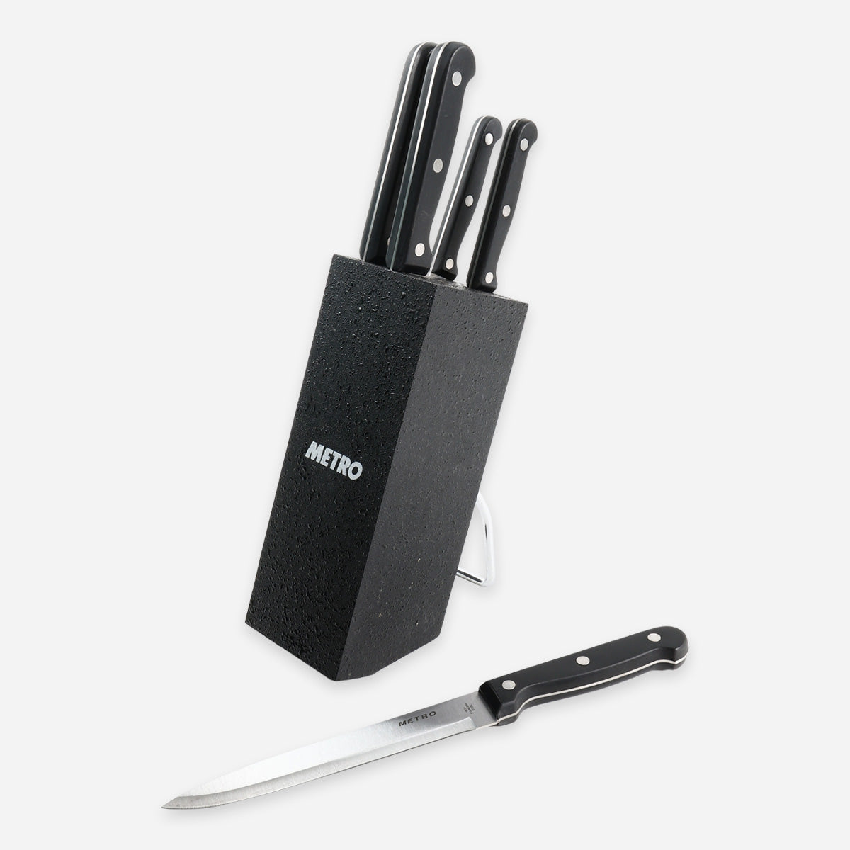 Metro 6-Piece Knife Wooden Block Set