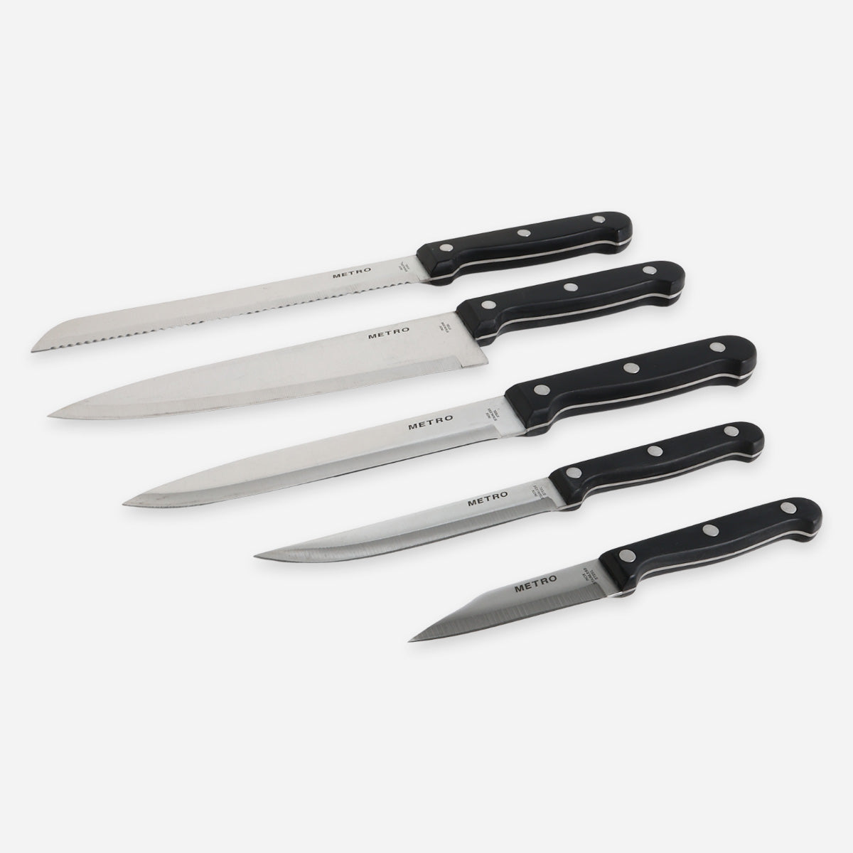 Metro 6-Piece Knife Wooden Block Set