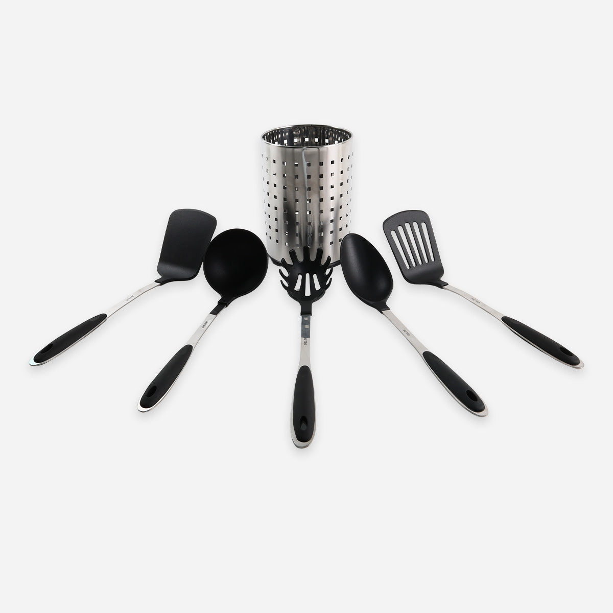 Metro 6-Piece Nylon Tool Set with Holder - Black