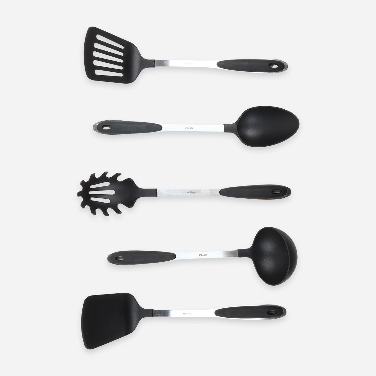 Metro 6-Piece Nylon Tool Set with Holder - Black