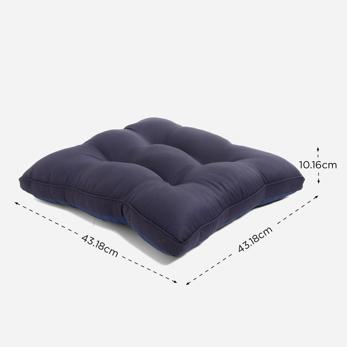 Hosh Chairpad with Dot Drop (Navy Blue) - 17x17inches