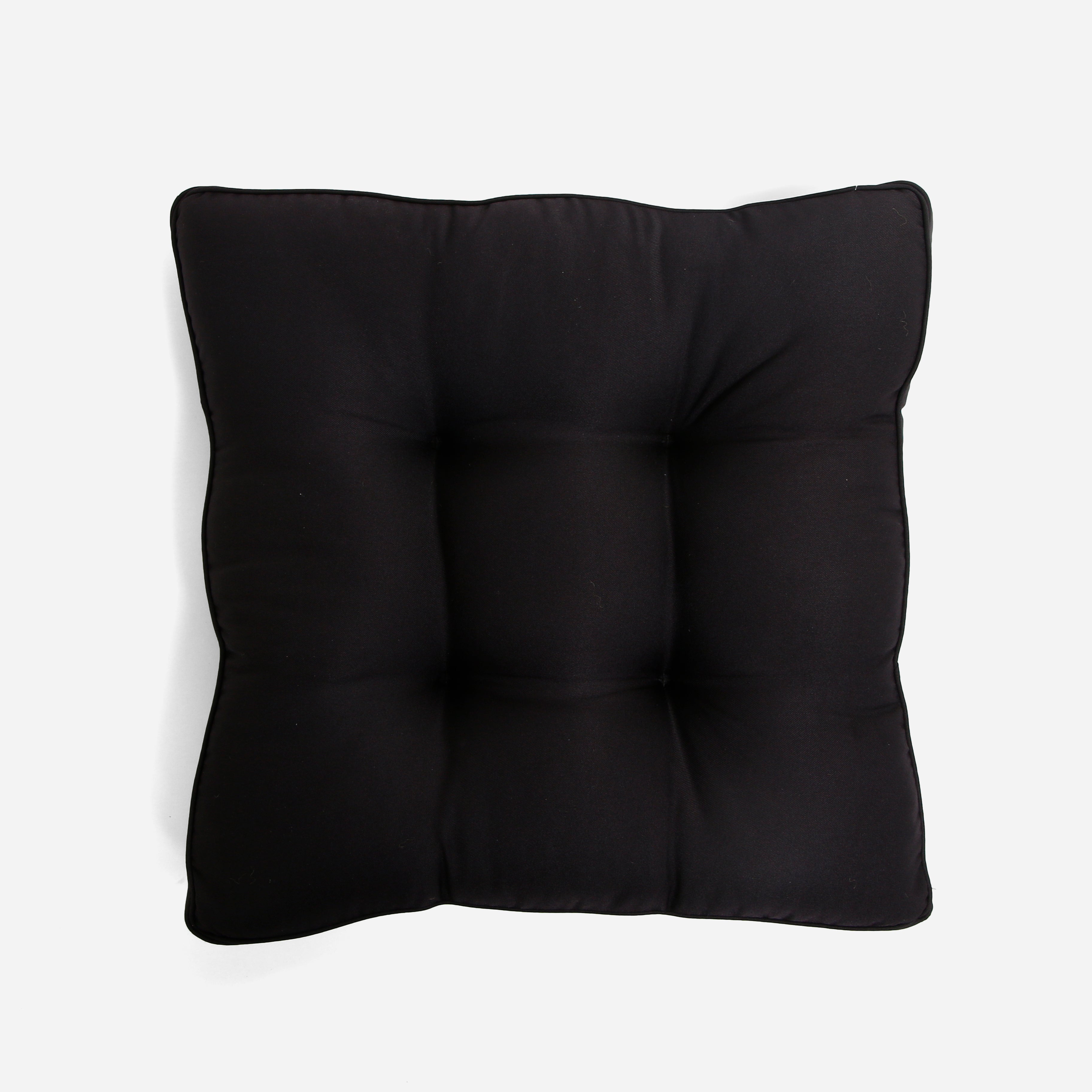 Hosh Chairpad with Dot Drop (Black) - 17x17 inches