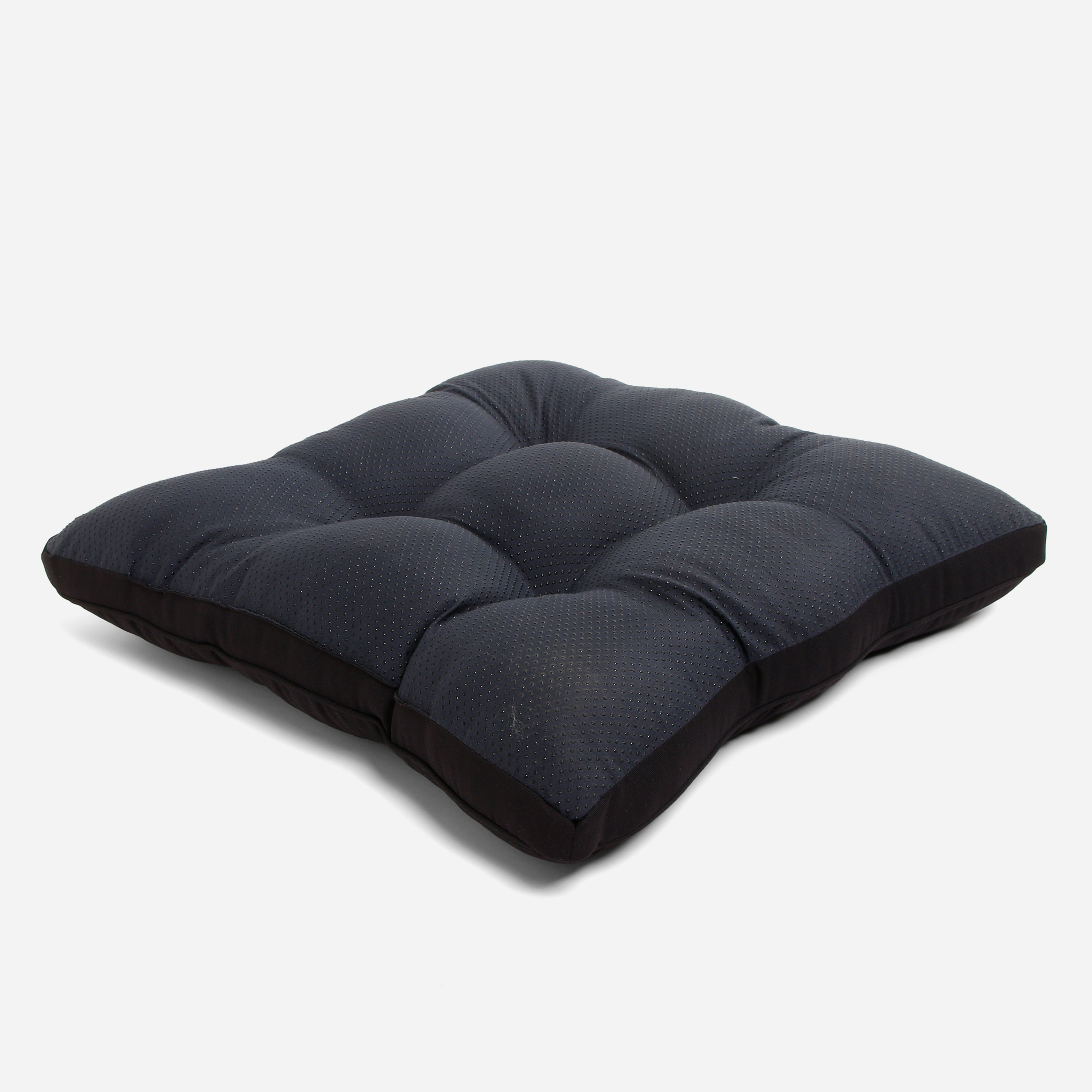 Hosh Chairpad with Dot Drop (Black) - 17x17 inches