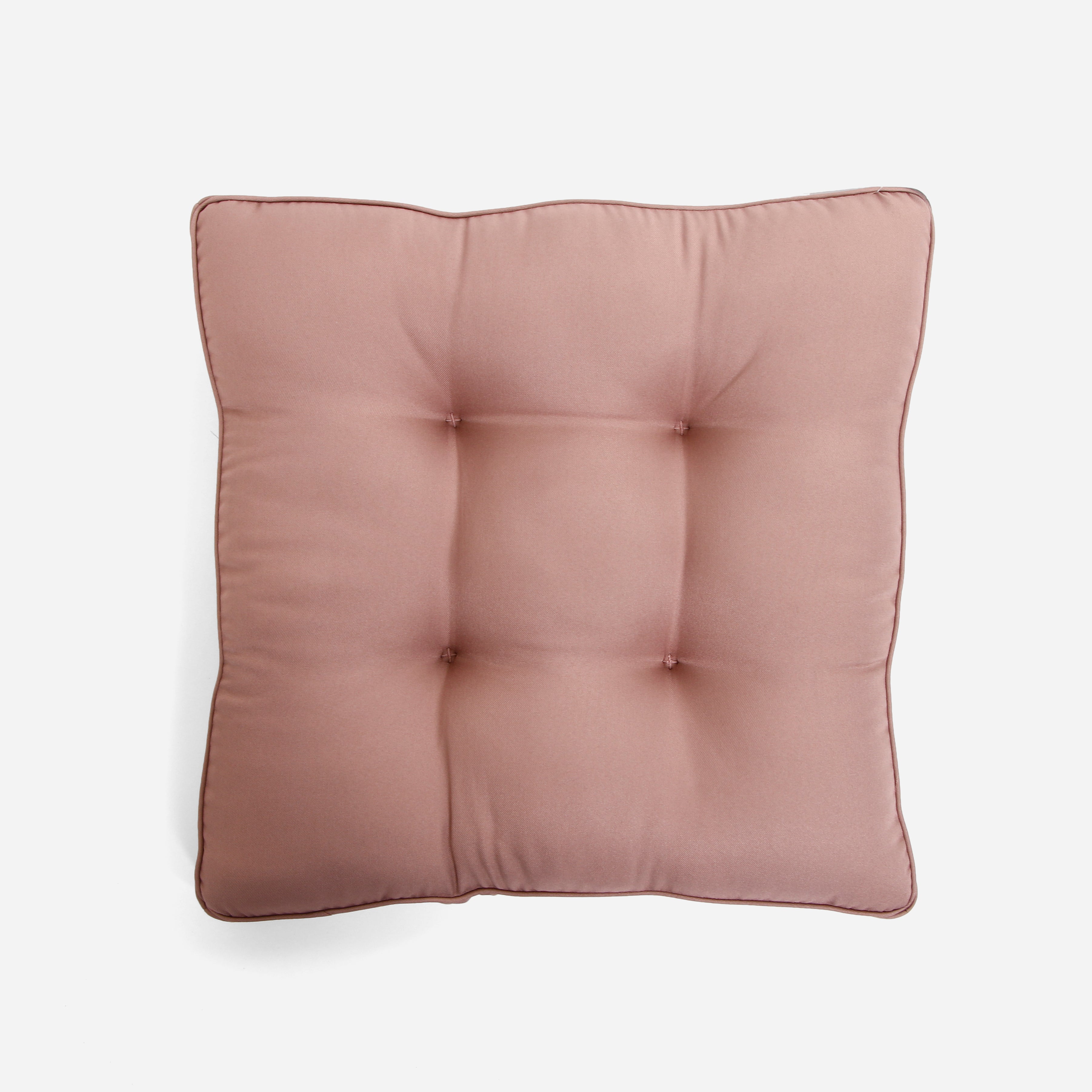 Hosh Chair Cushion with Dot Drop (Brown) - 16x16x1in