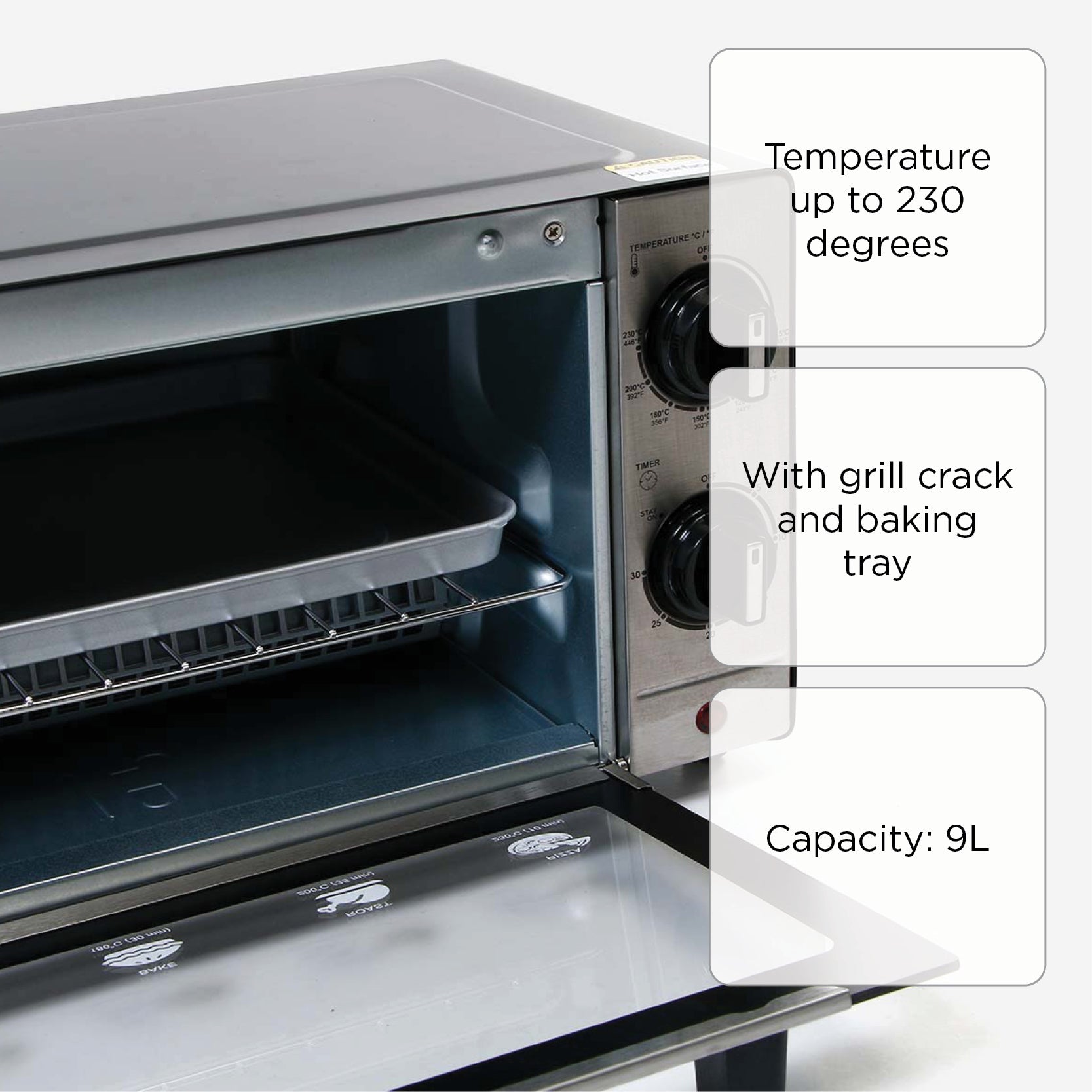 Imarflex Infrared Dual Heater Oven Toaster - 9L