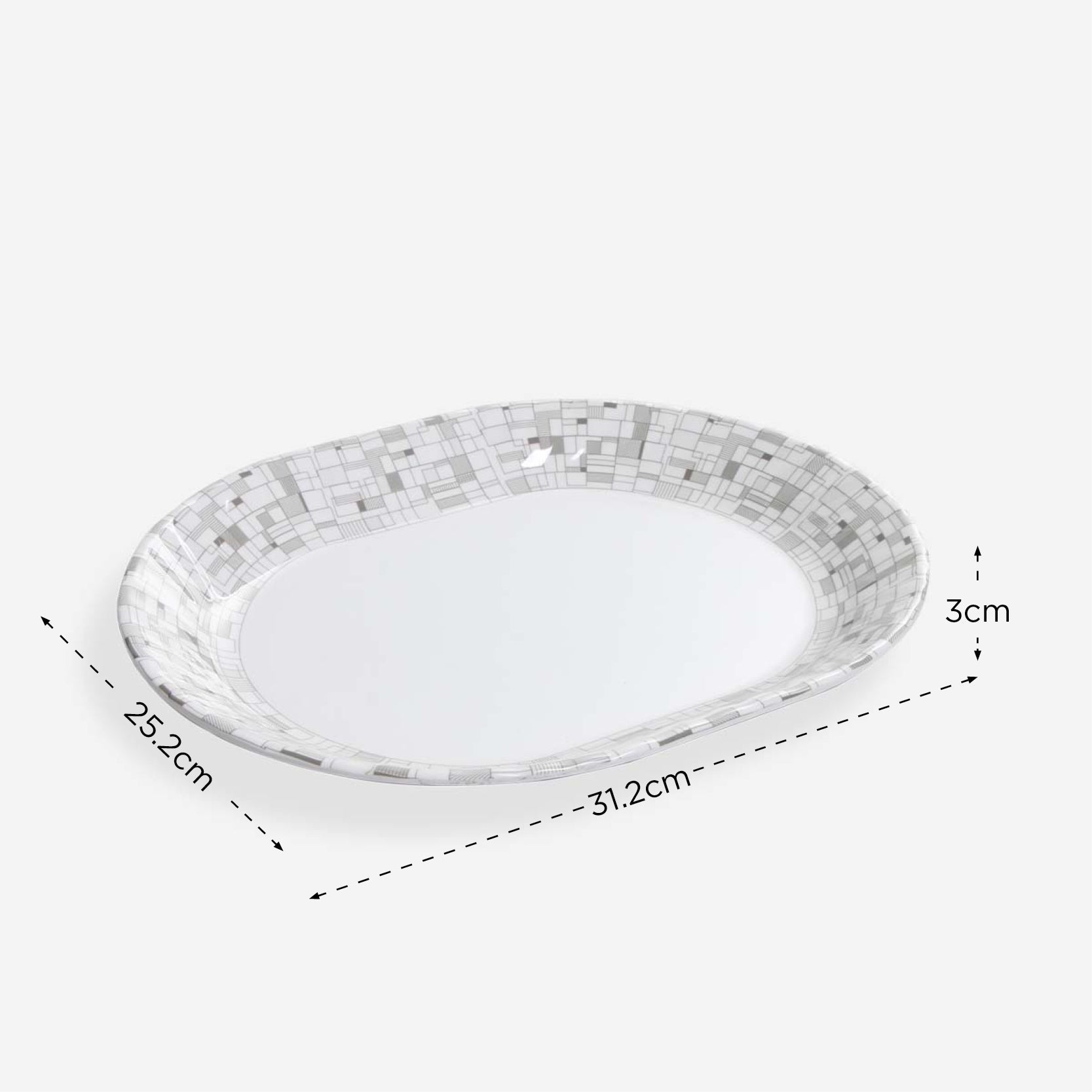 Melawares Oval Platter (Mosaic) - 12