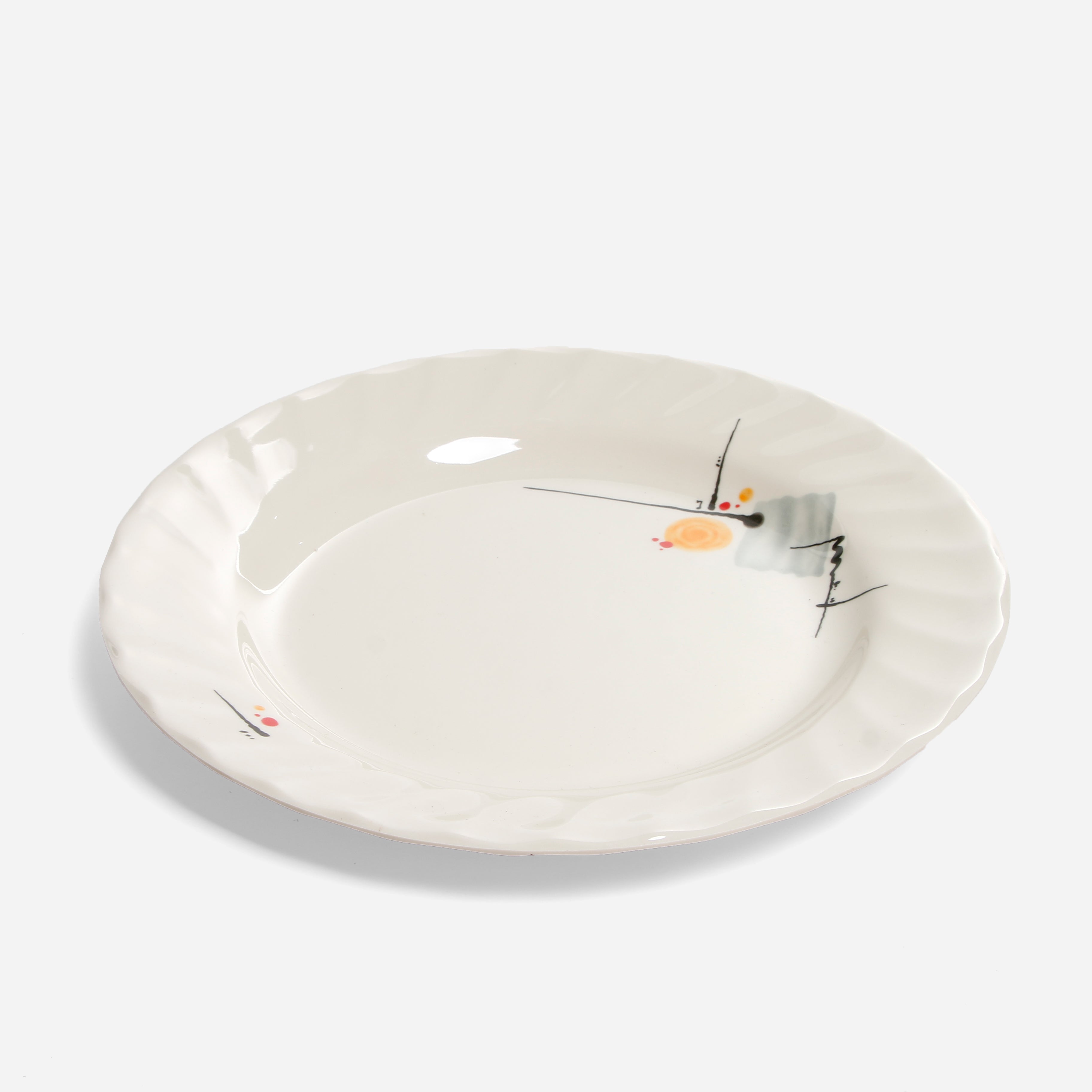 Melawares Plate with Groove (Morning Sun) - 10