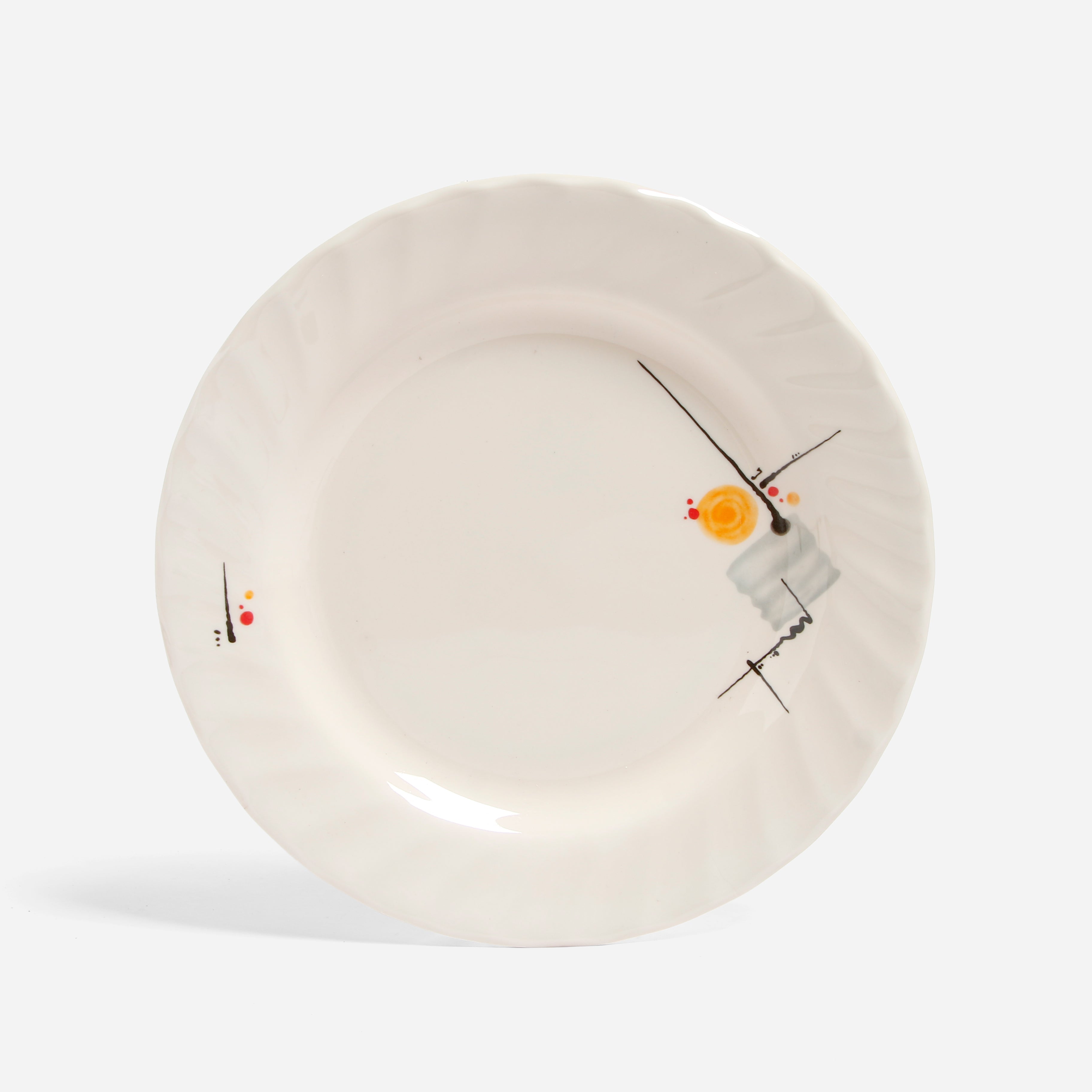 Melawares Plate with Groove (Morning Sun) - 10