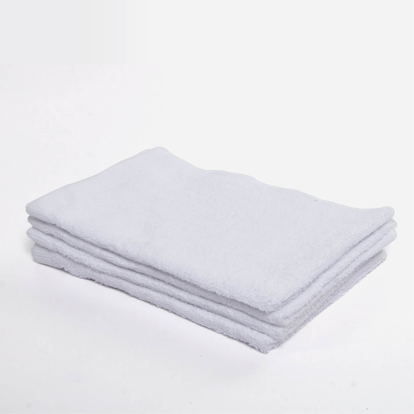 SM Home Hand Towel Set of 4 (White) - 11x18in