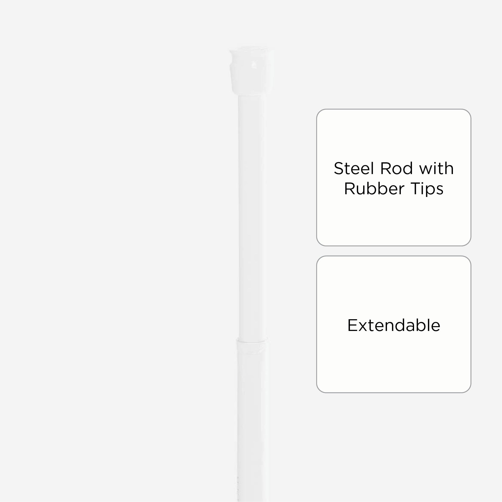 SM Home Tension Rod (White) - 41x76in