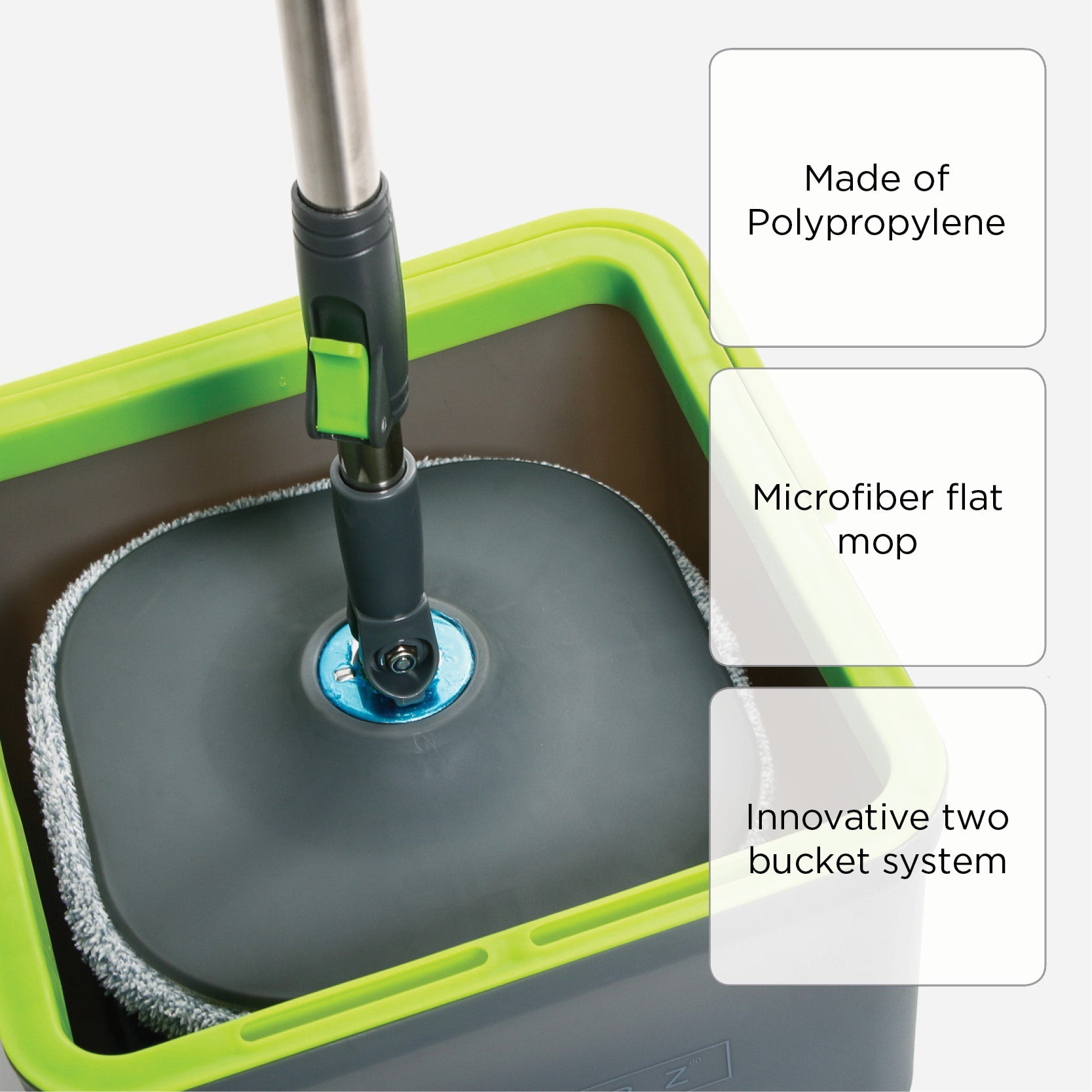 Scrubz Microfiber Spin Mop with Bucket