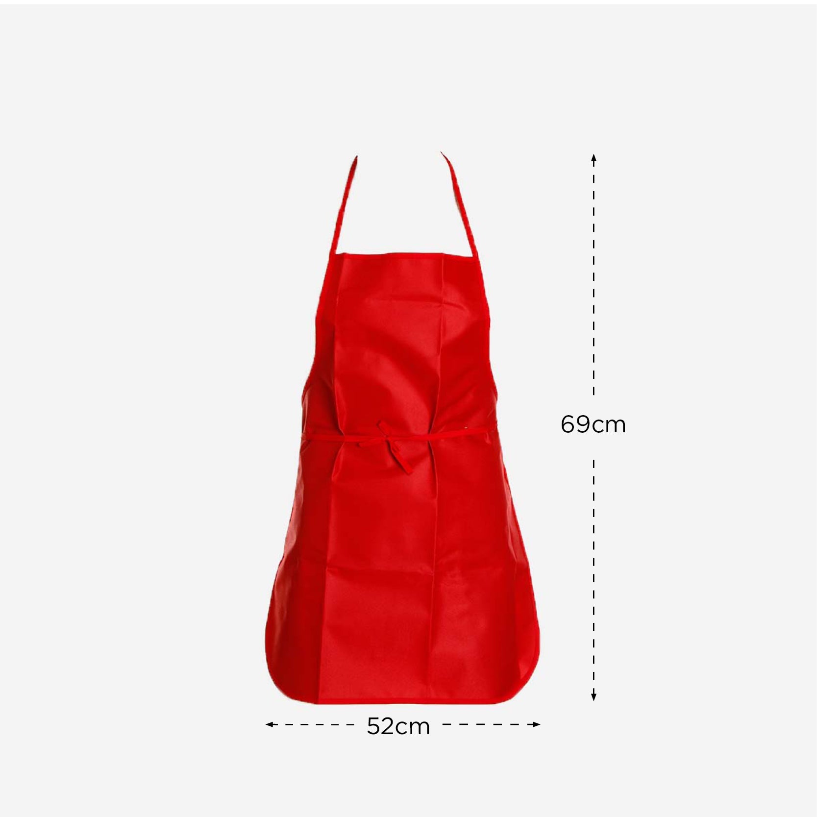 Hosh Polyester Apron (Red) - 69x52cm
