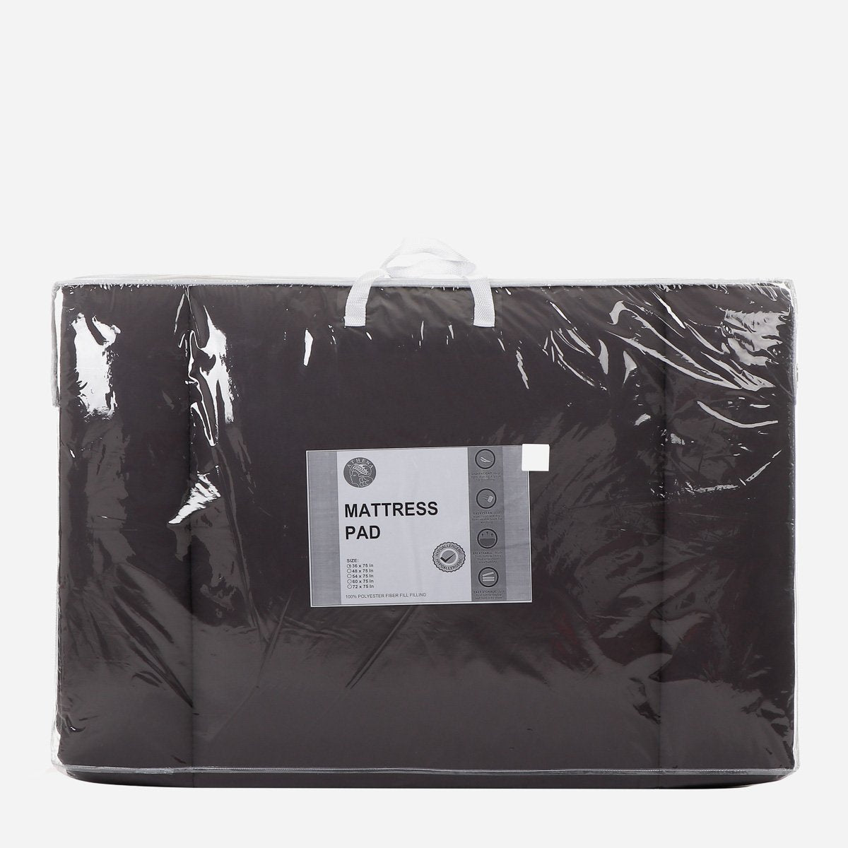 Athena Mattress Pad 36x75in. - Deep Gray