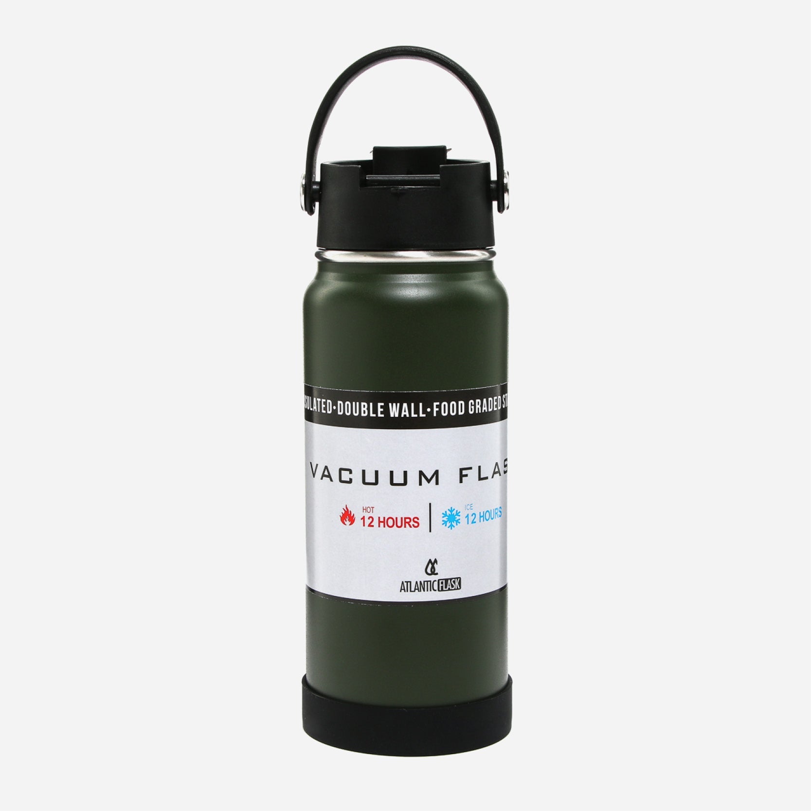 Atlantic Double Wall Vacuum Bottle (Dark Green) - 700 ml