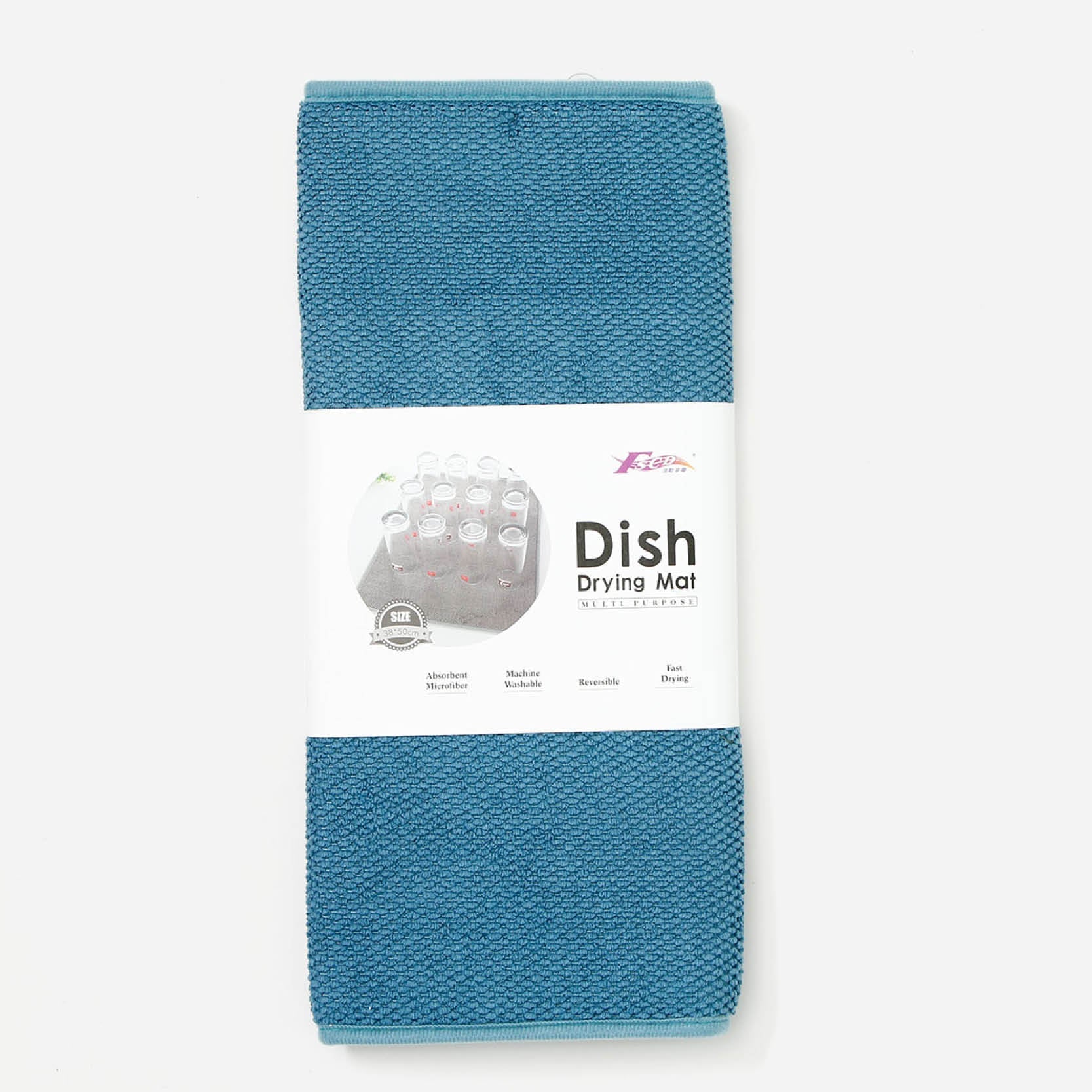 SM Home Dish Drying Mat (Teal) - 38x50cm