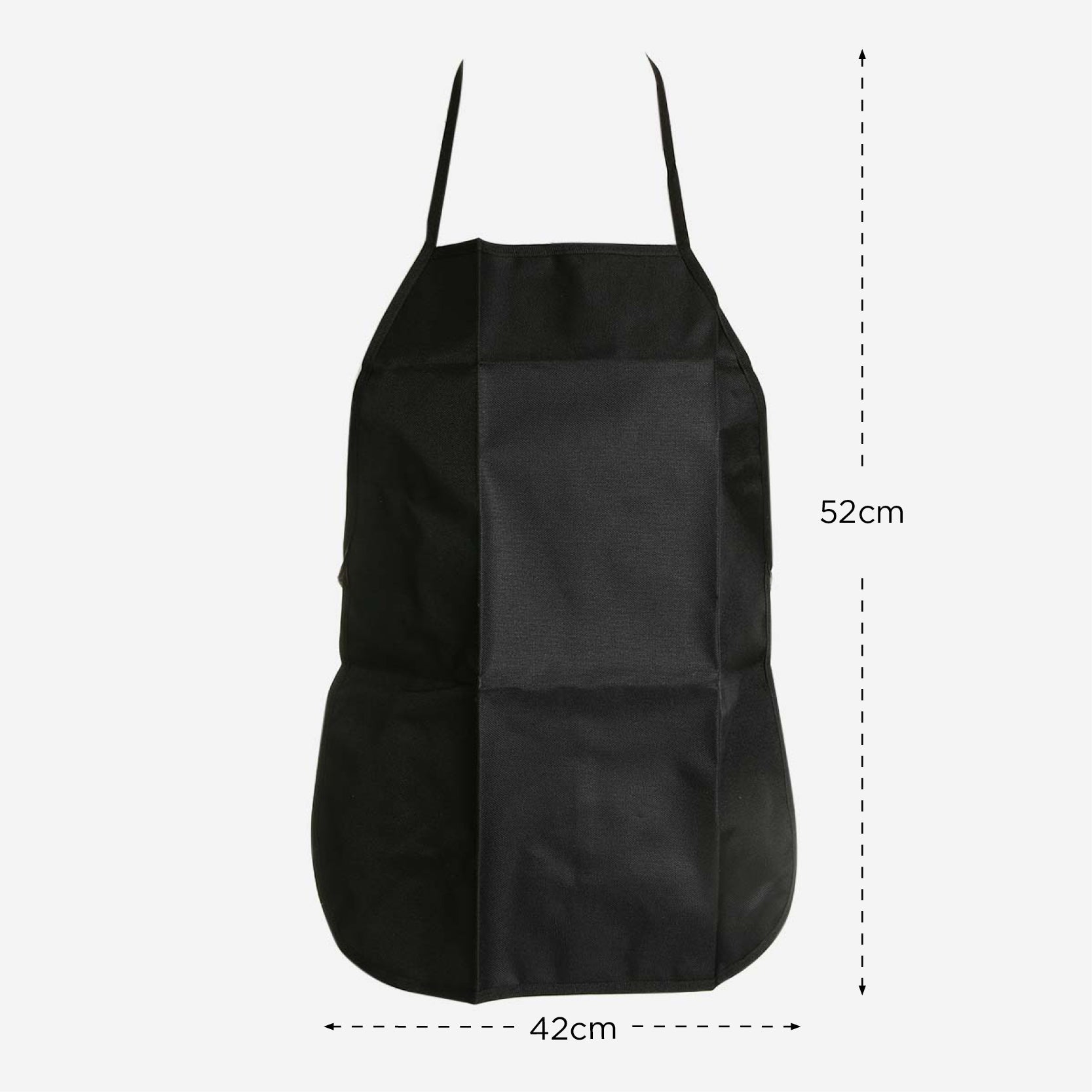 Hosh Polyester Apron Junior (Black) - 52x42cm