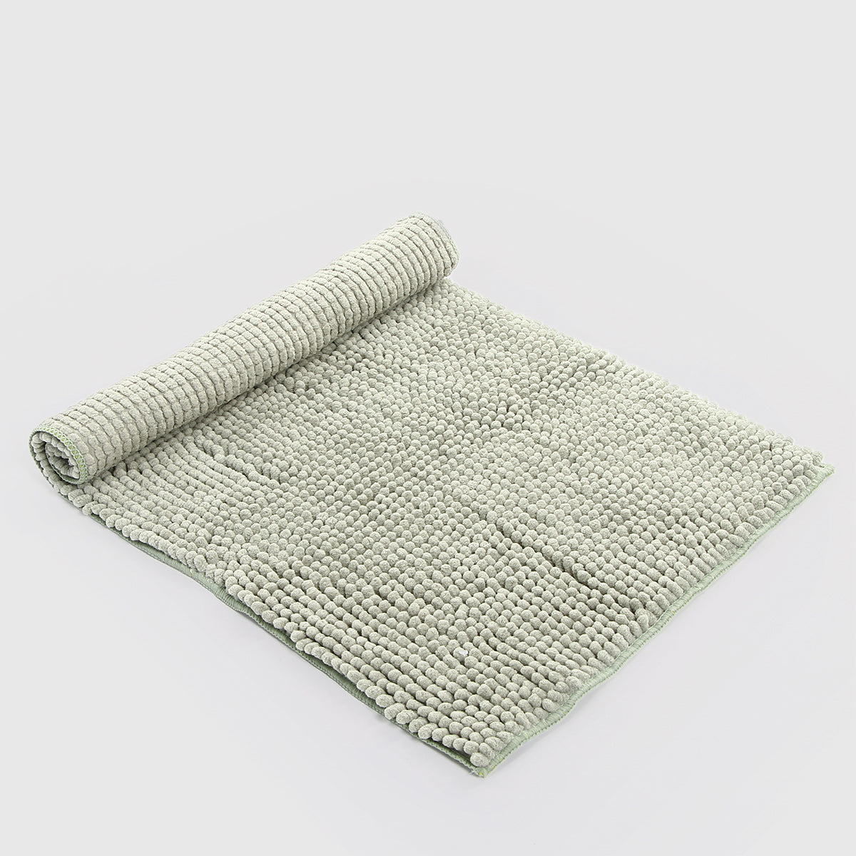 Hosh Chenille Bath Mat (Stone Green) - 40x70 cm