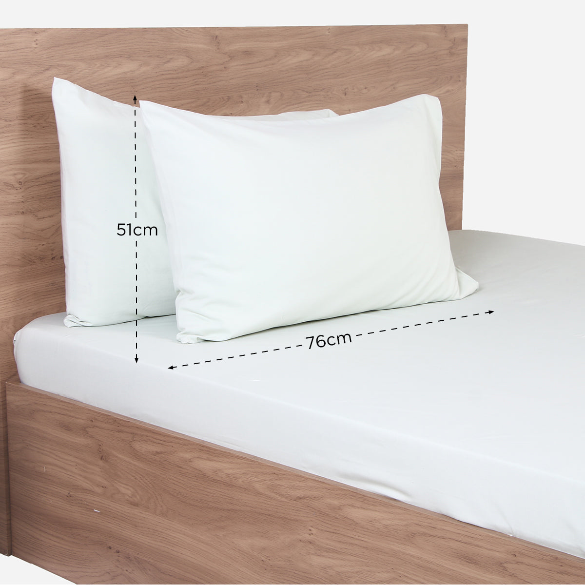 Hosh 2-piece Bedroom Pillowcase (Green) - 20x30