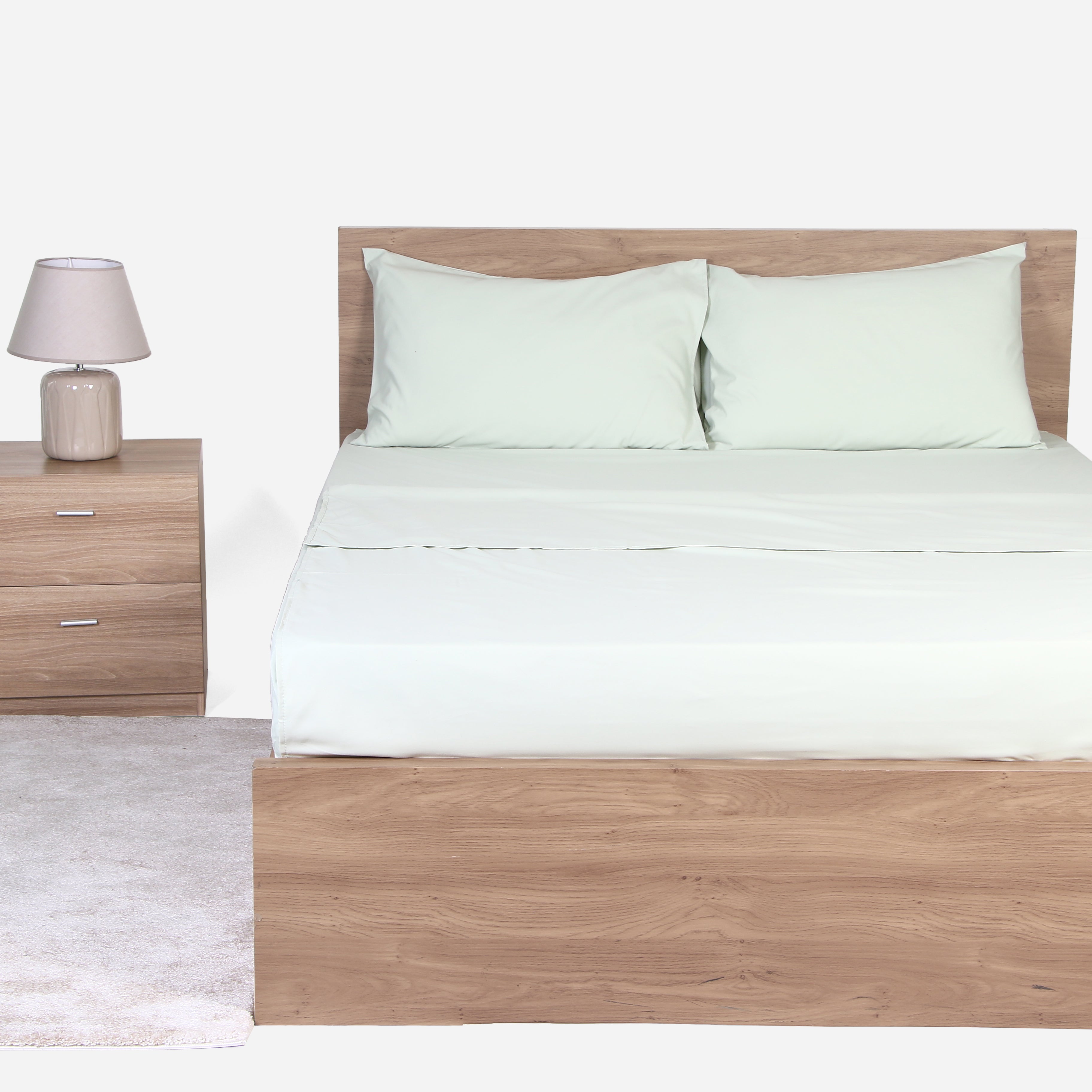 Hosh 4-Piece Full Size Bedsheet Set - Green