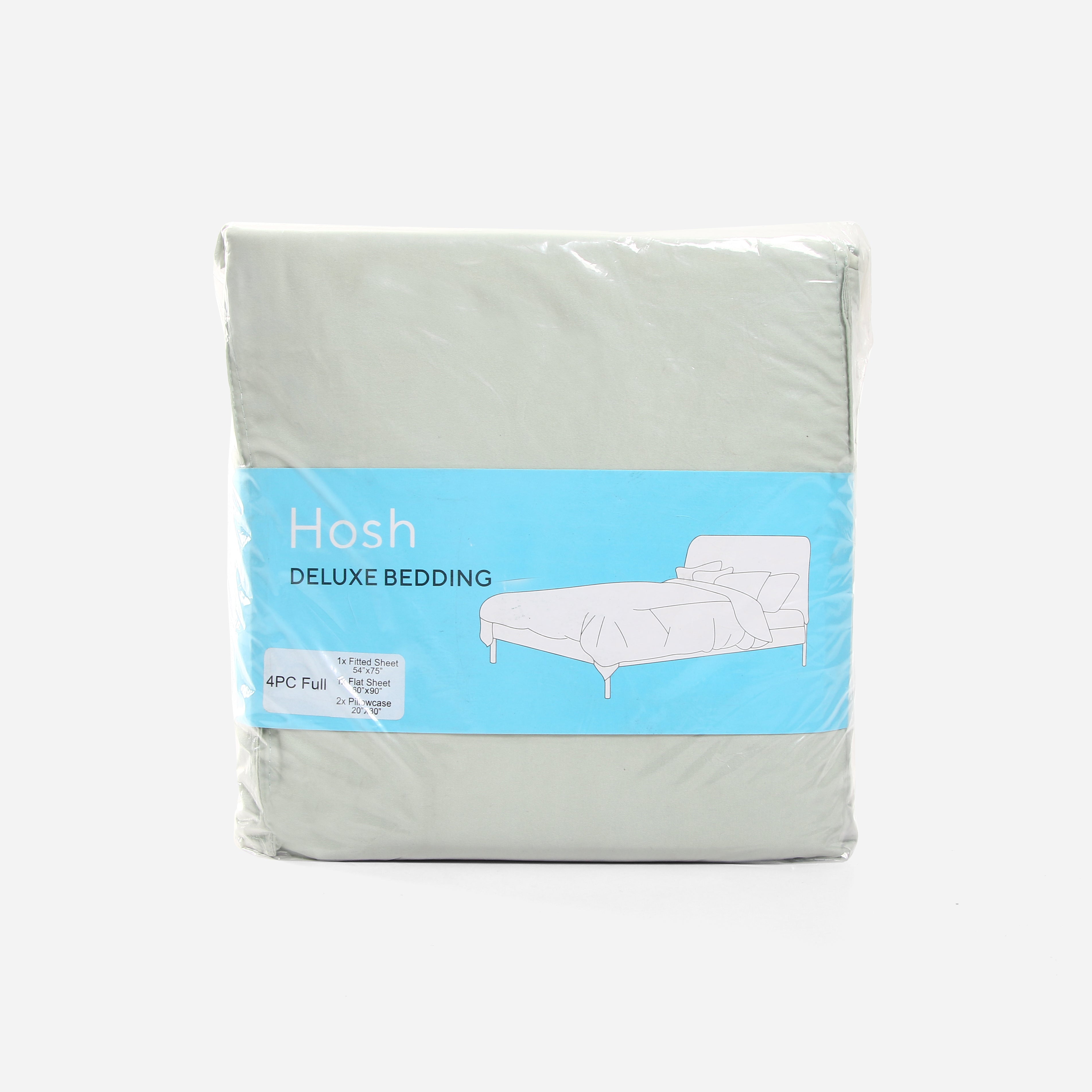 Hosh 4-Piece Full Size Bedsheet Set - Green