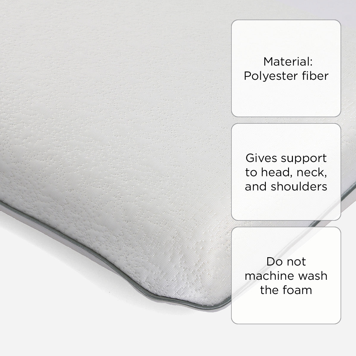 Hosh Cool Touch Memory Foam Pillow - 55x36 cm