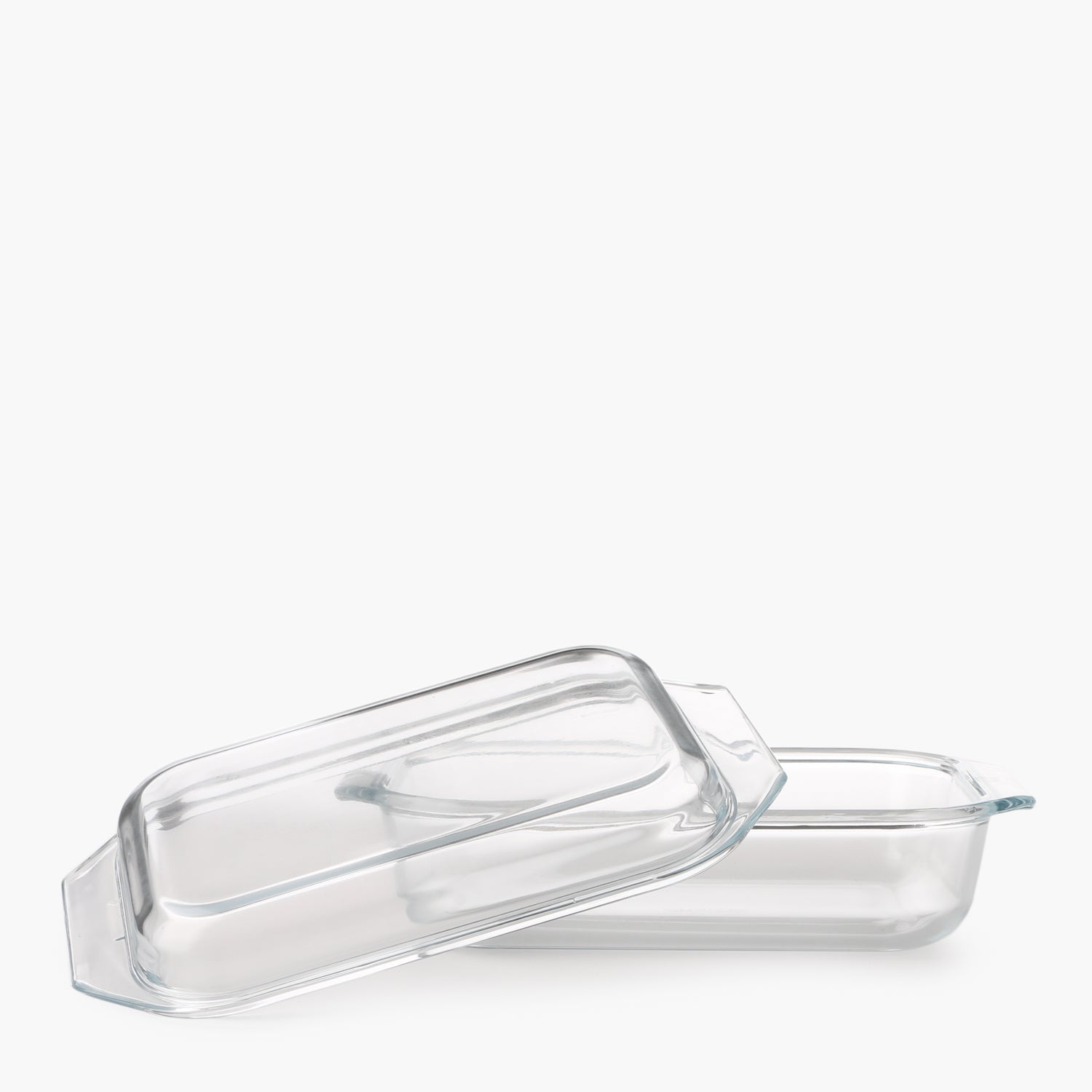 Omega Bence Rectangular Glass Casserole with Lid -  2.2L