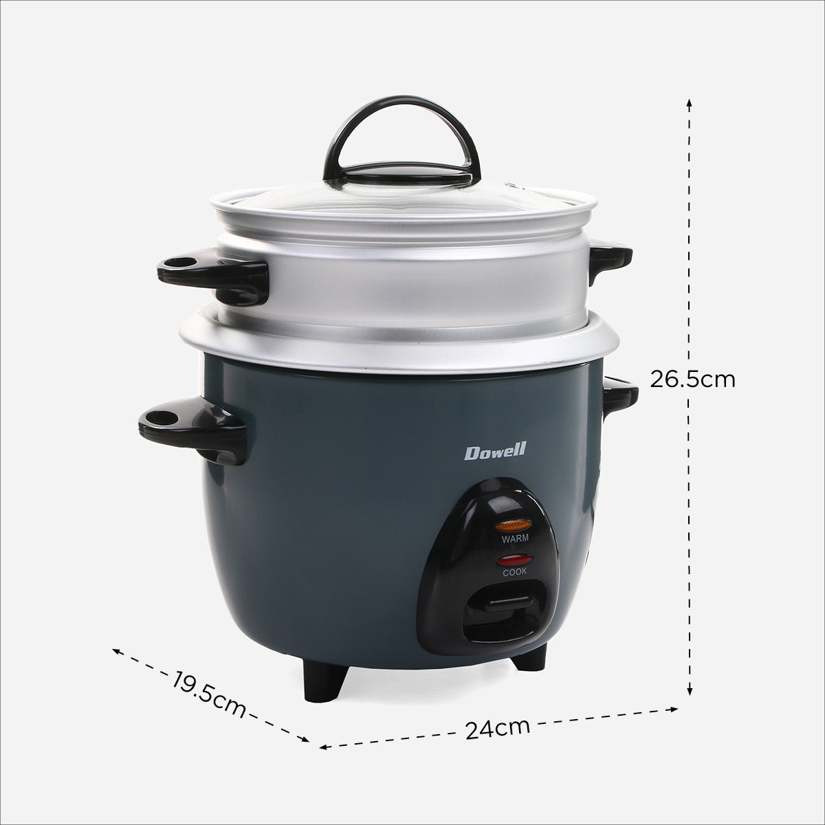 Dowell Rice Cooker Price Dowell Rice Cooker RCS03 (Gray) - 3 cups – SM Home