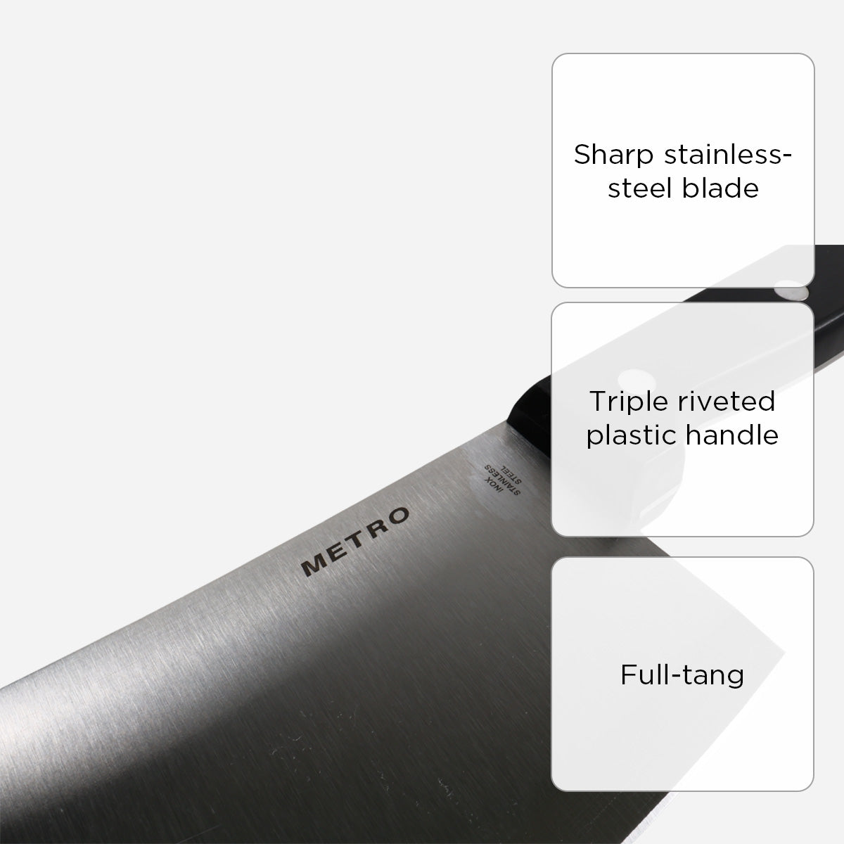 Metro Cleaver Knife - 7in