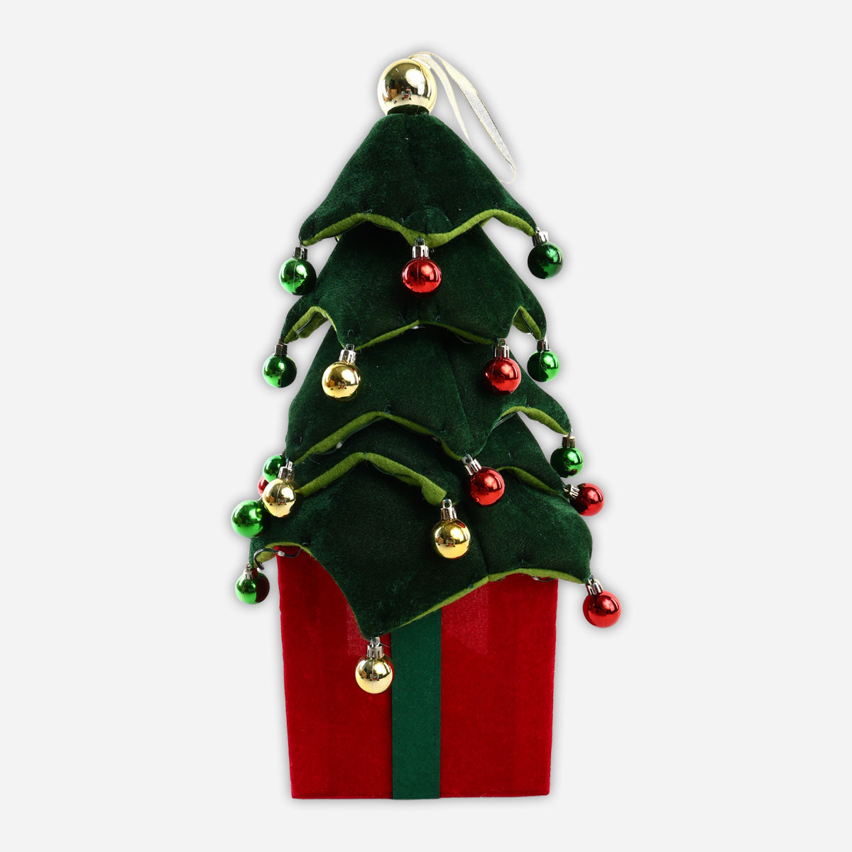 SM Home Collapsible Tree with LED Lights (Red/Green) - 90cm