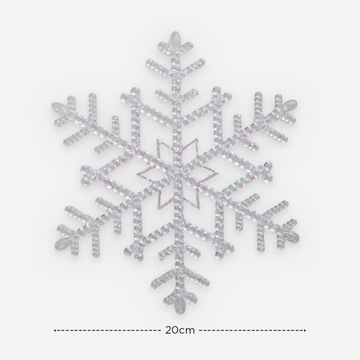 SM Home Acrylic Snowflake (White) - 20cm