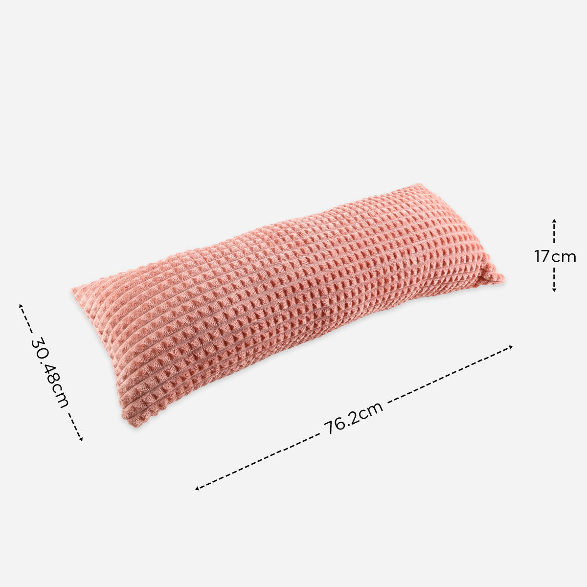 SM Home Waffle Fleece Fun Pillow - 12x30cm