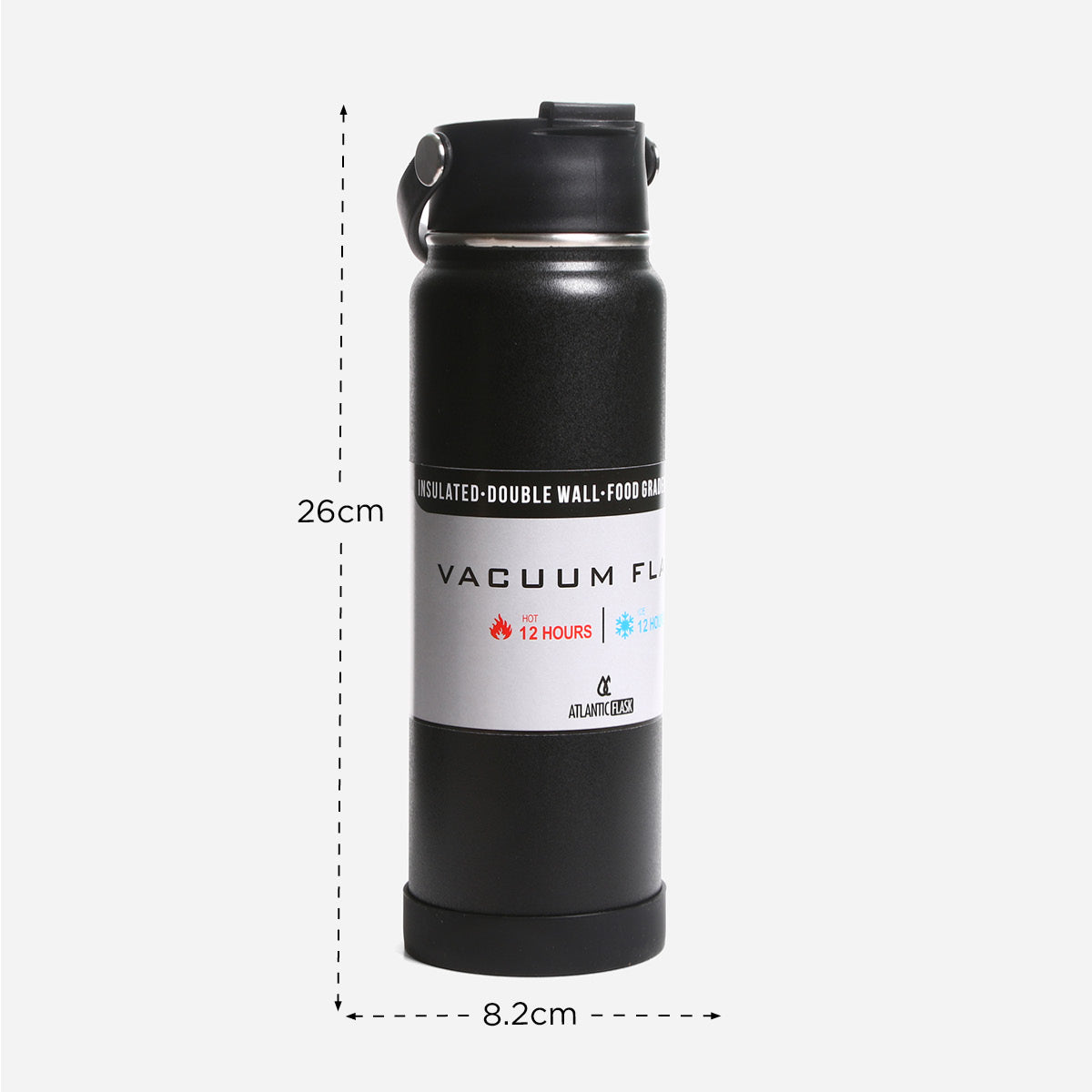 Atlantic Vacuum Bottle LPTGLB (Black) - 900ml