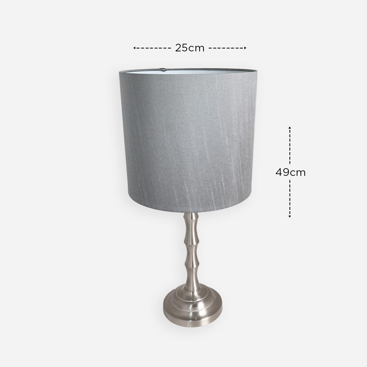 At Home Gwen Table Lamp - Silver