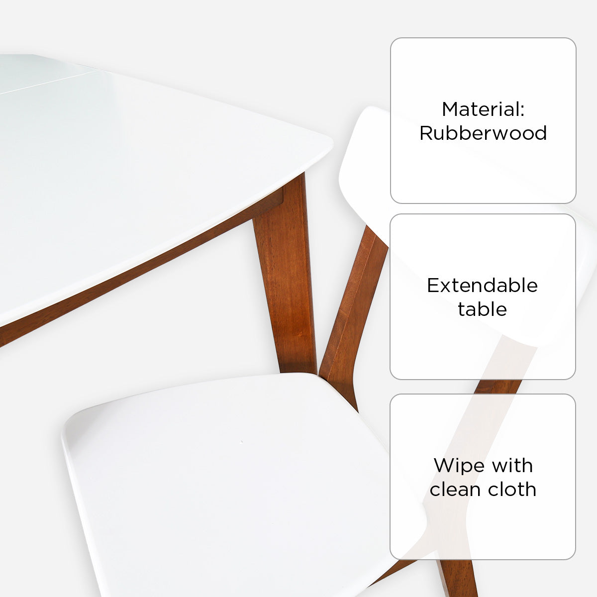 Art 4-Seater Extendable Dining Set