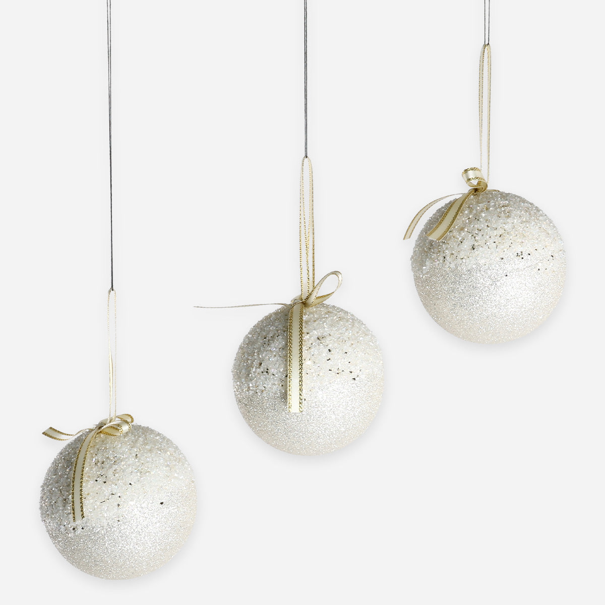 SM Home Christmas Ball with Glitter and Beads Foam - 8cm