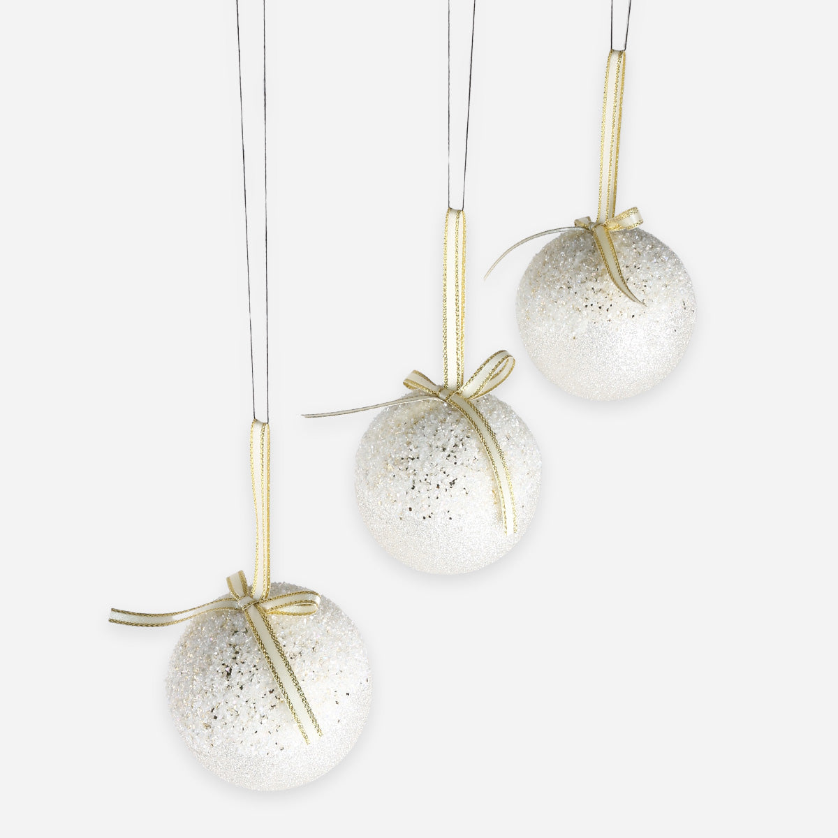 SM Home Christmas Ball with Glitter and Beads Foam - 8cm