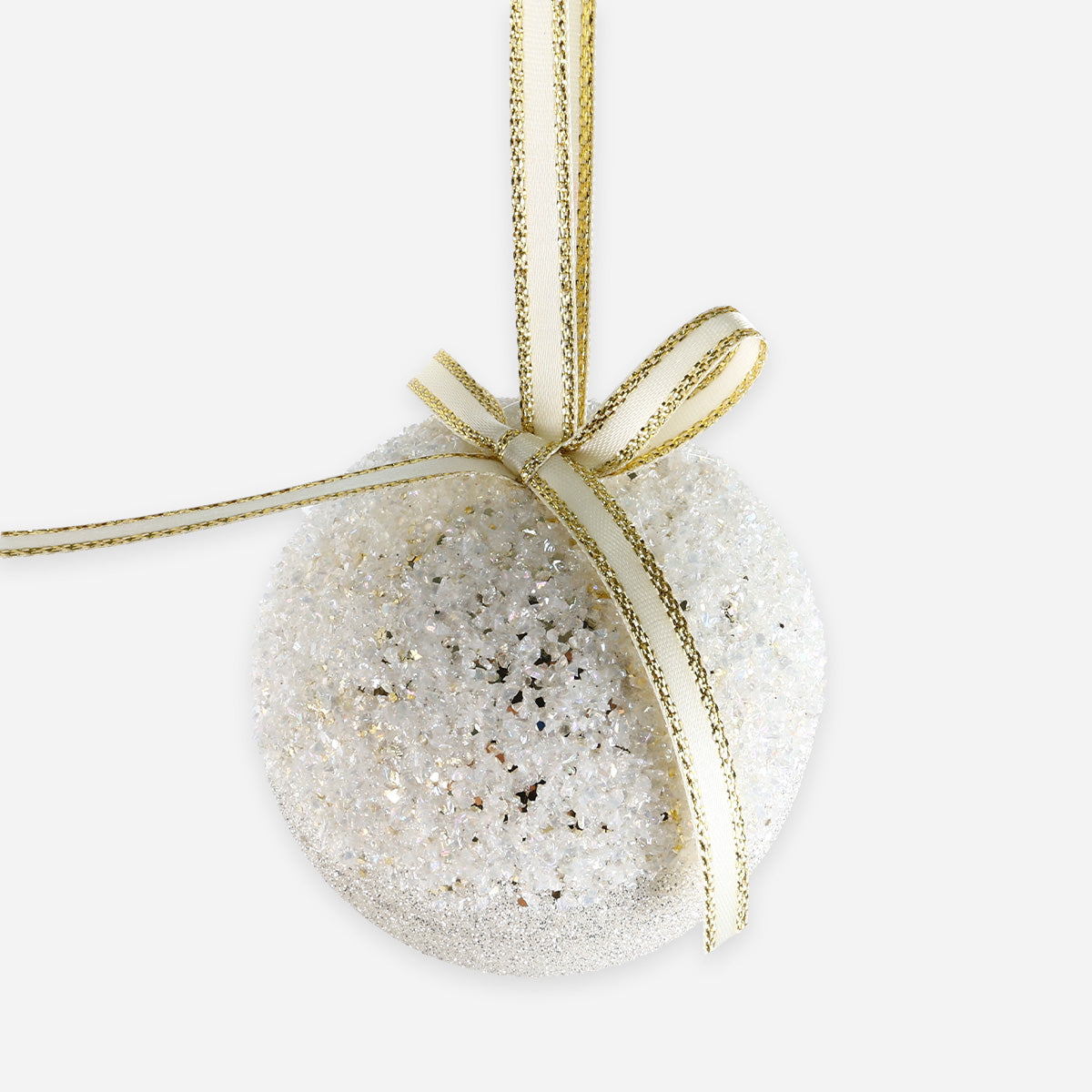 SM Home Christmas Ball with Pattern (Clear) - 10cm